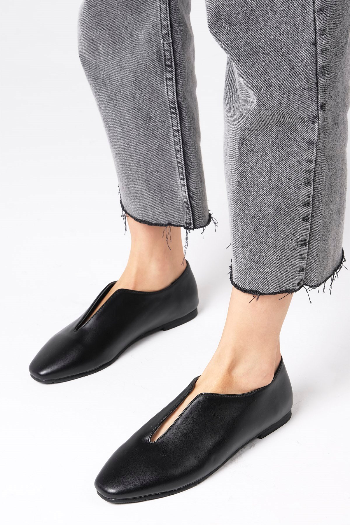 Jodie Siyah Renk Küt Burun Babet-BABET-Mio Gusto-02233BLC