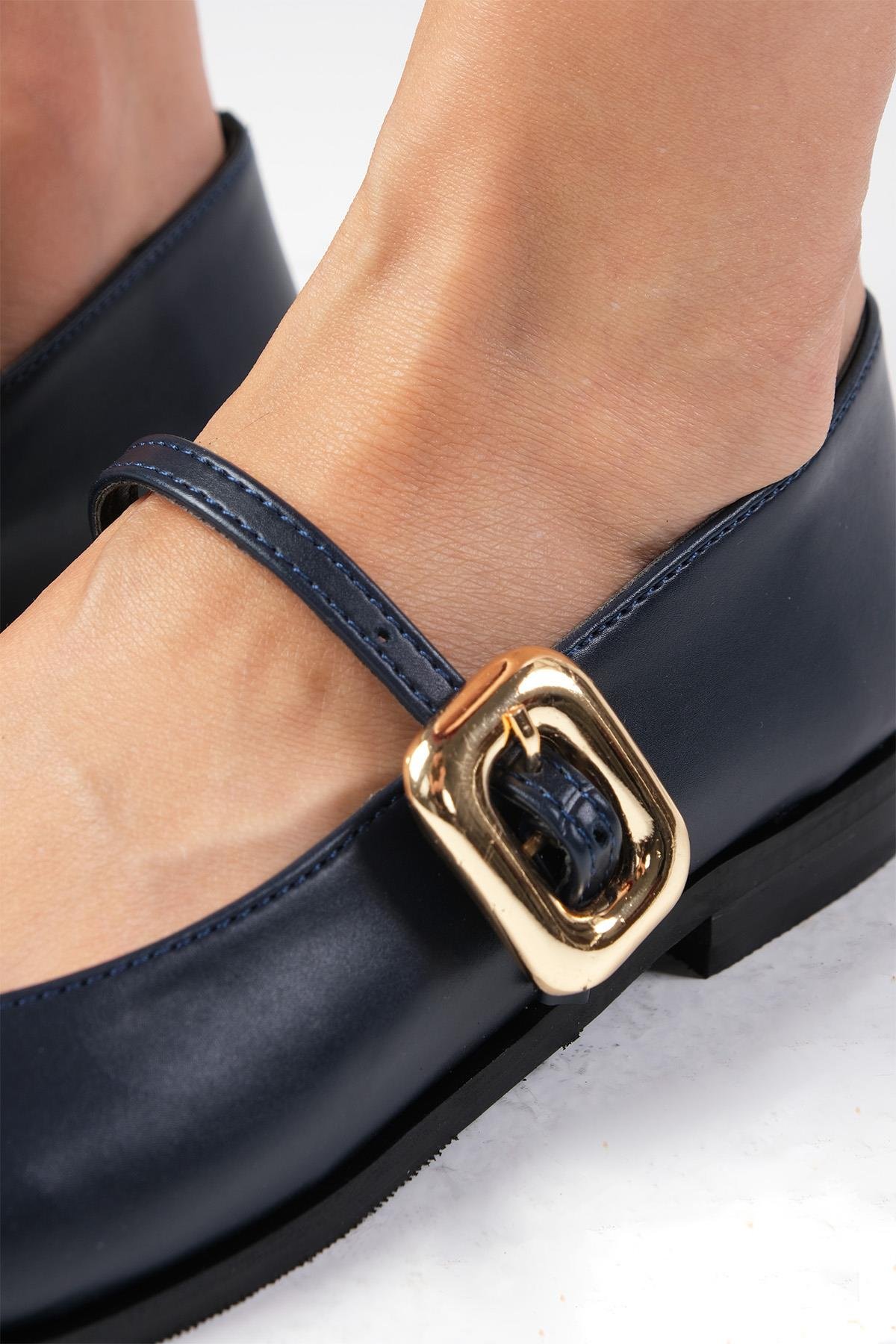 Juliet Lacivert Renk Babet Ayakkabı-BABET-Mio Gusto-02335DBC