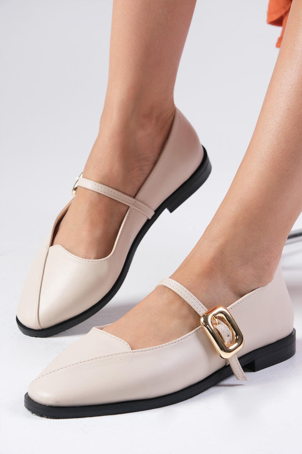 Juliet Ten Rengi Babet Ayakkabı-Flats-Mio Gusto-02335NUC