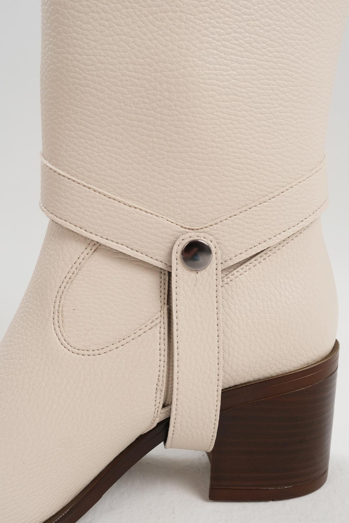 Kadın Siyah Çizme & Bot – 2’si 1 Arada Dönüşebilir Tasarım