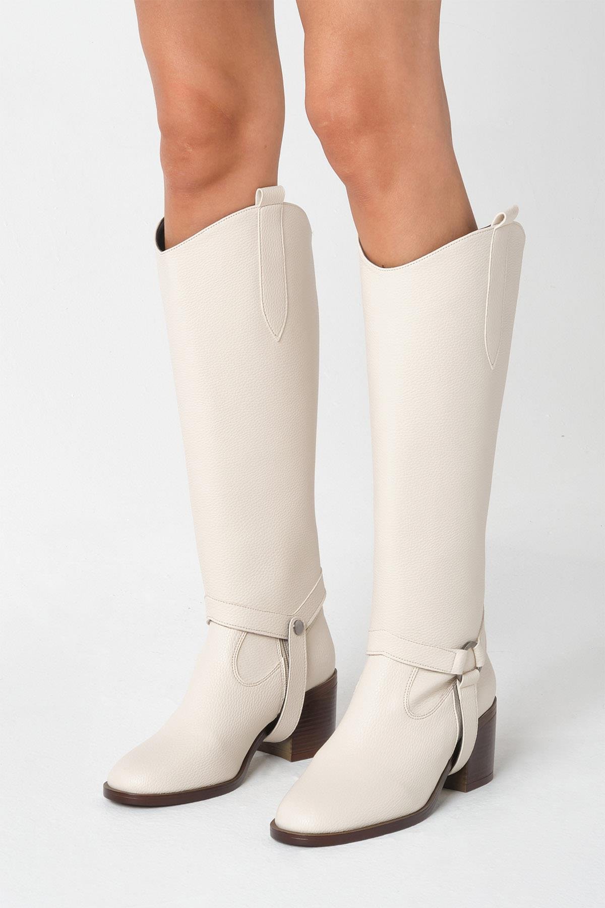 Kadın Siyah Çizme & Bot – 2’si 1 Arada Dönüşebilir Tasarım