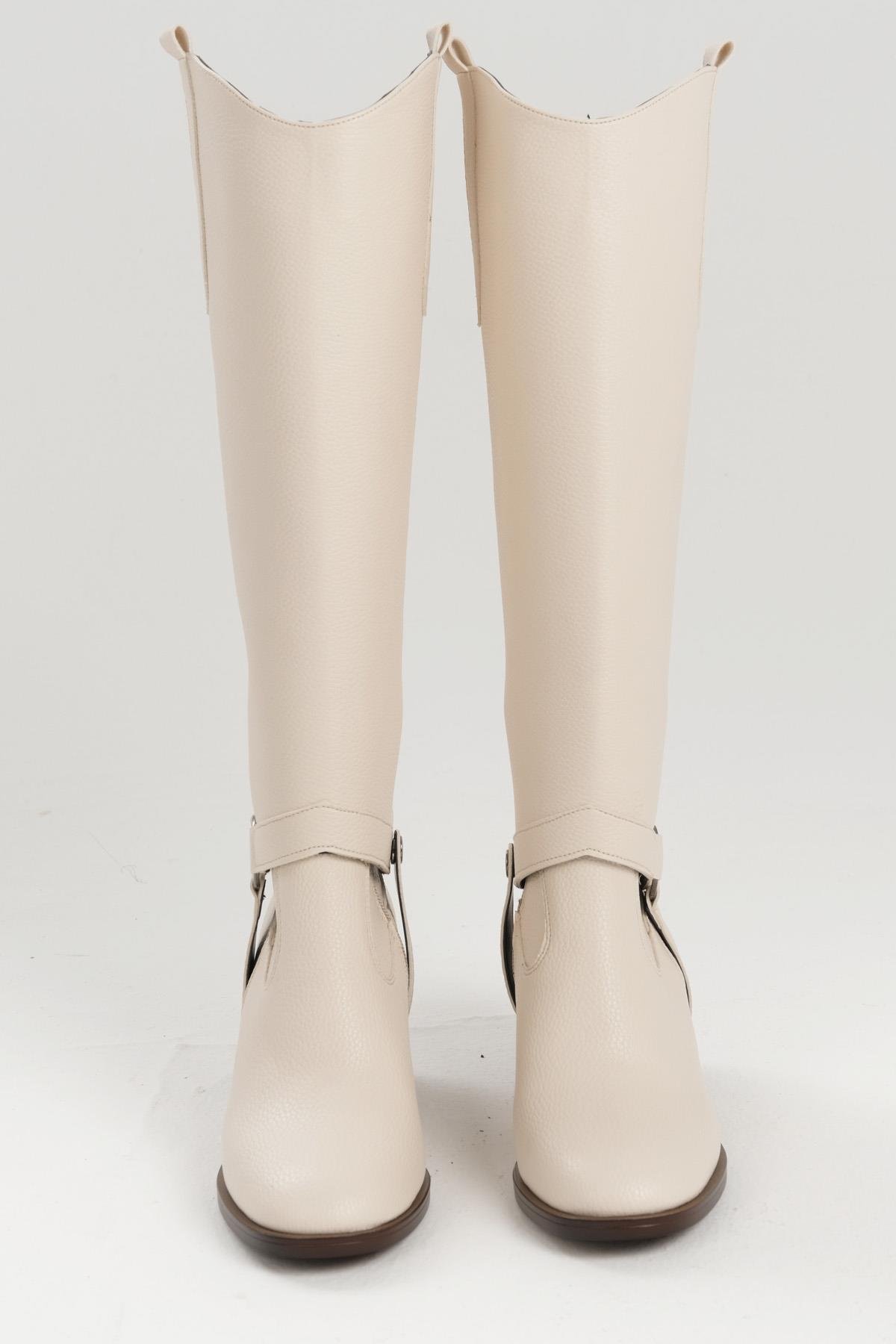 Kadın Siyah Çizme & Bot – 2’si 1 Arada Dönüşebilir Tasarım