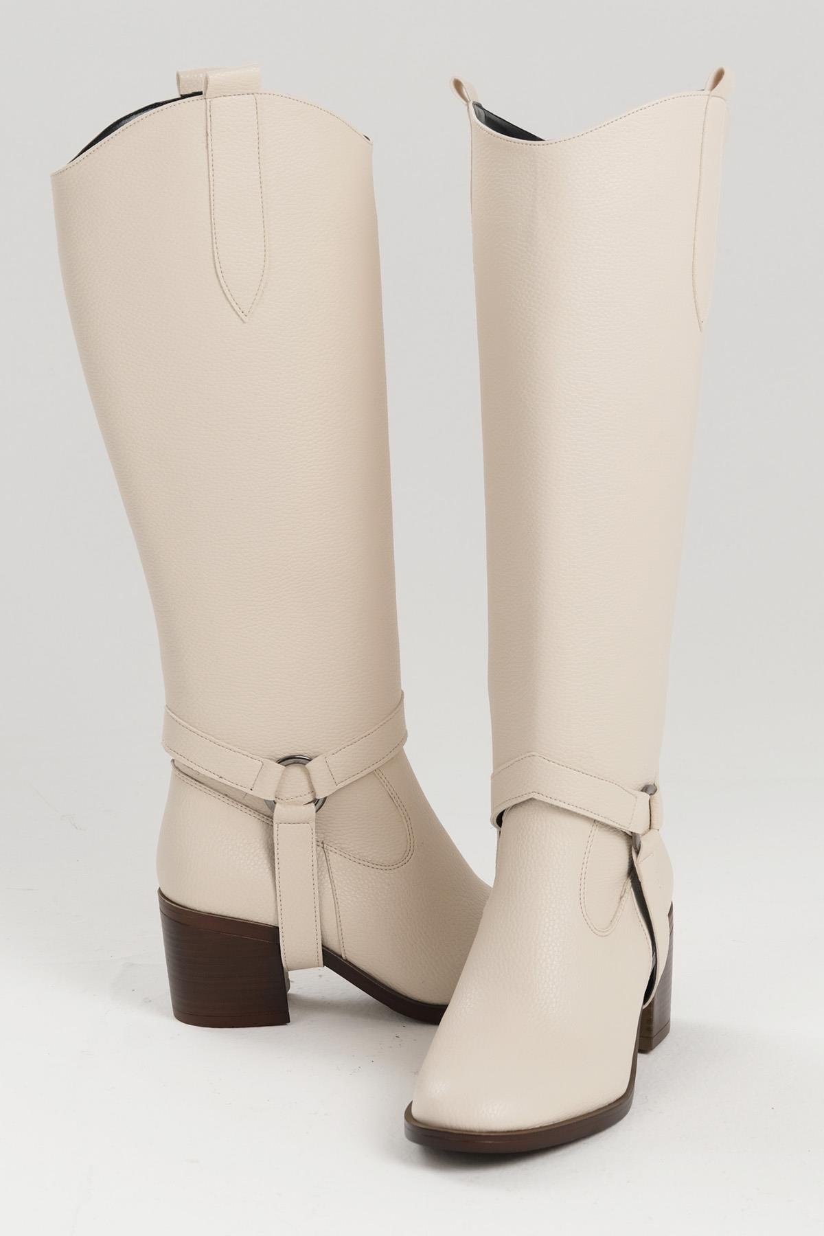 Kadın Siyah Çizme & Bot – 2’si 1 Arada Dönüşebilir Tasarım