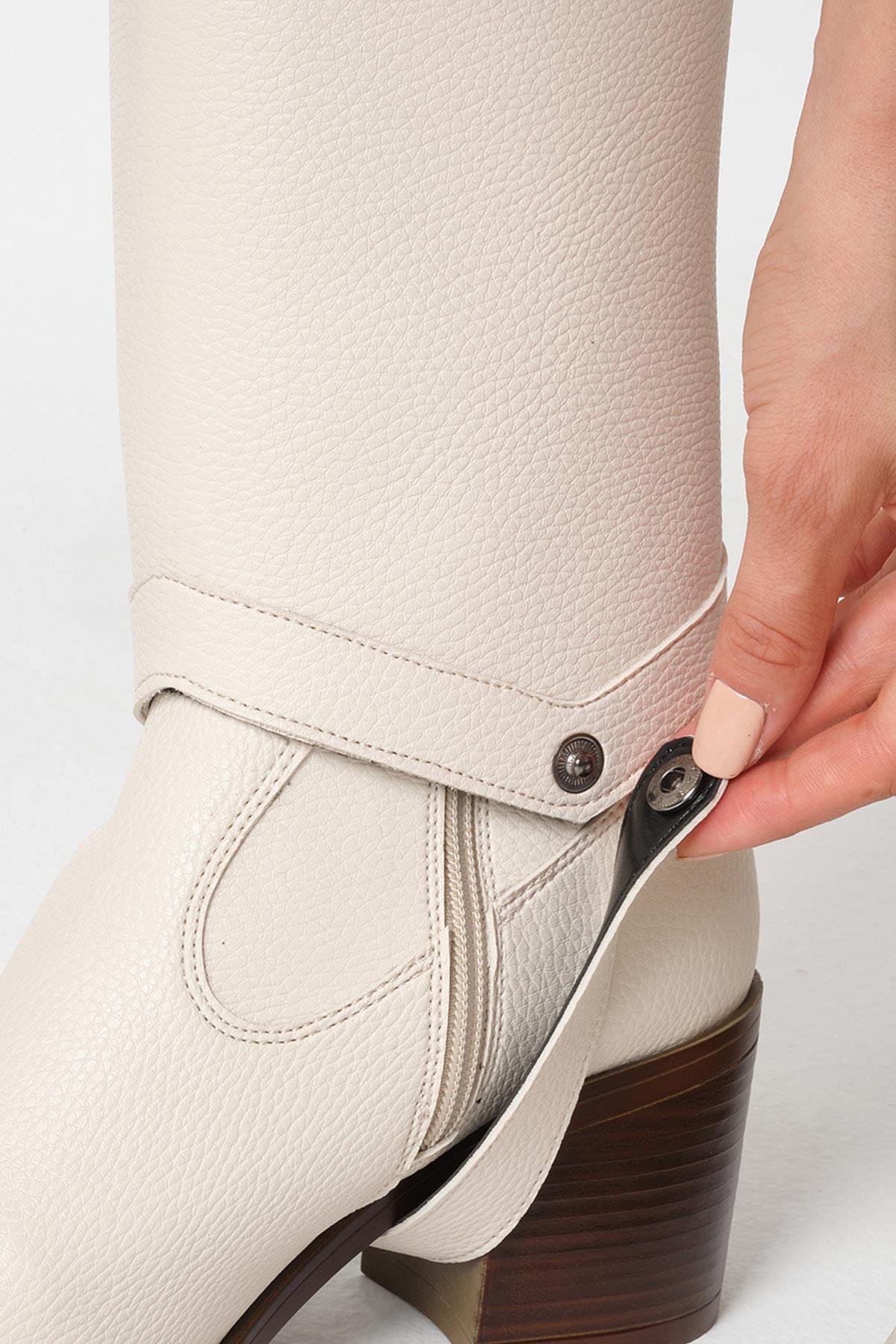 Kadın Siyah Çizme & Bot – 2’si 1 Arada Dönüşebilir Tasarım