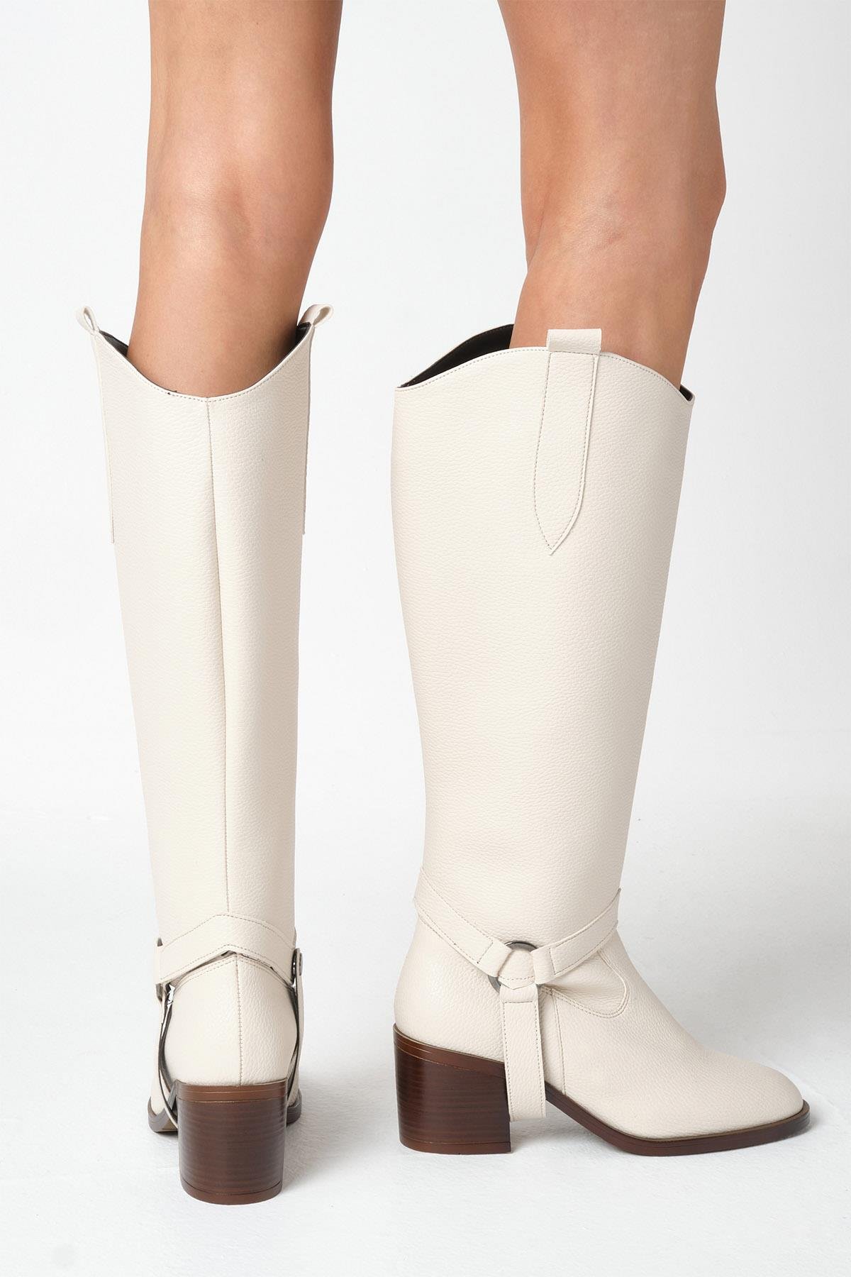 Kadın Siyah Çizme & Bot – 2’si 1 Arada Dönüşebilir Tasarım