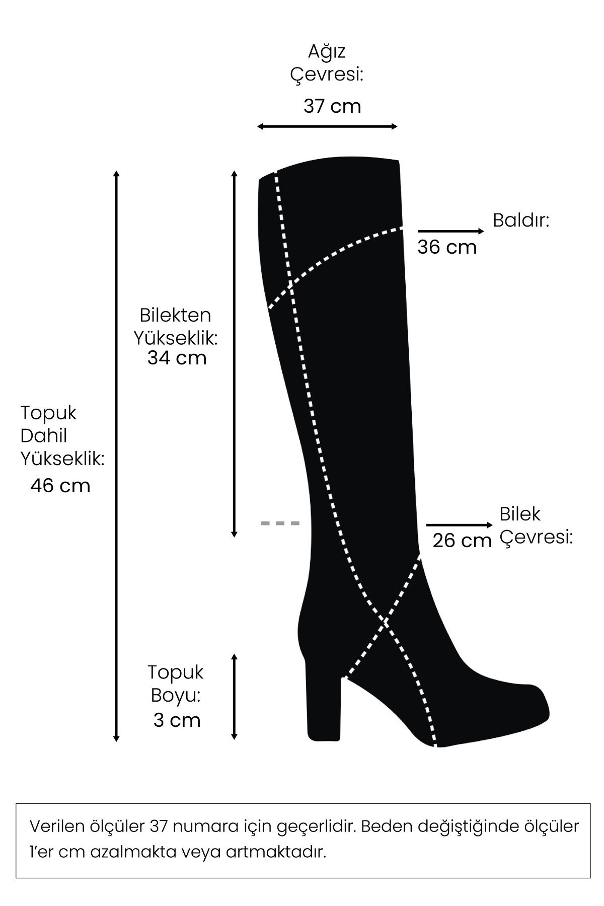 Krista Siyah Renk Oxford Çizme-Boots-Mio Gusto-02218BLC