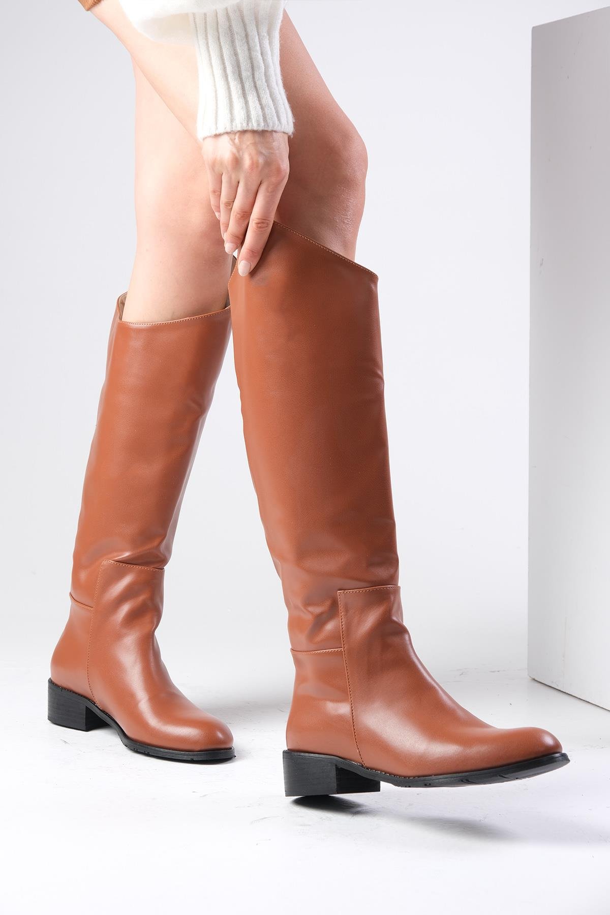 Krista Taba Renk Oxford Çizme-Boots-Mio Gusto-02218TAC