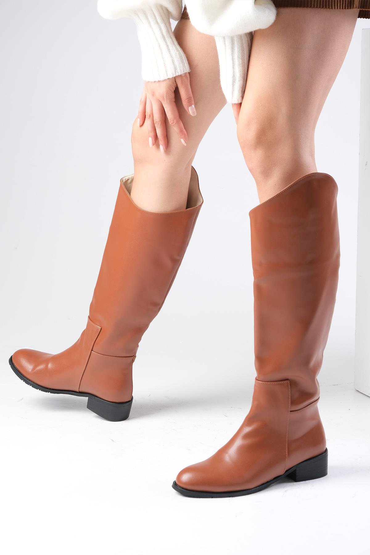 Krista Taba Renk Oxford Çizme-Boots-Mio Gusto-02218TAC