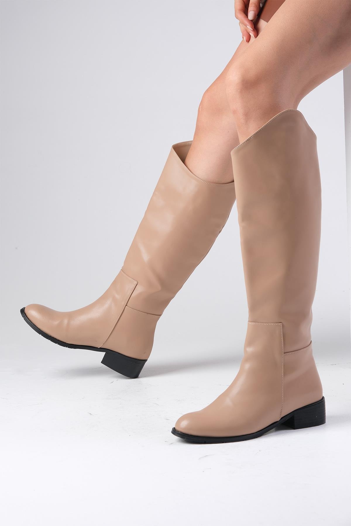 Krista Vizon Renk Oxford Çizme-Boots-Mio Gusto-02218MIC