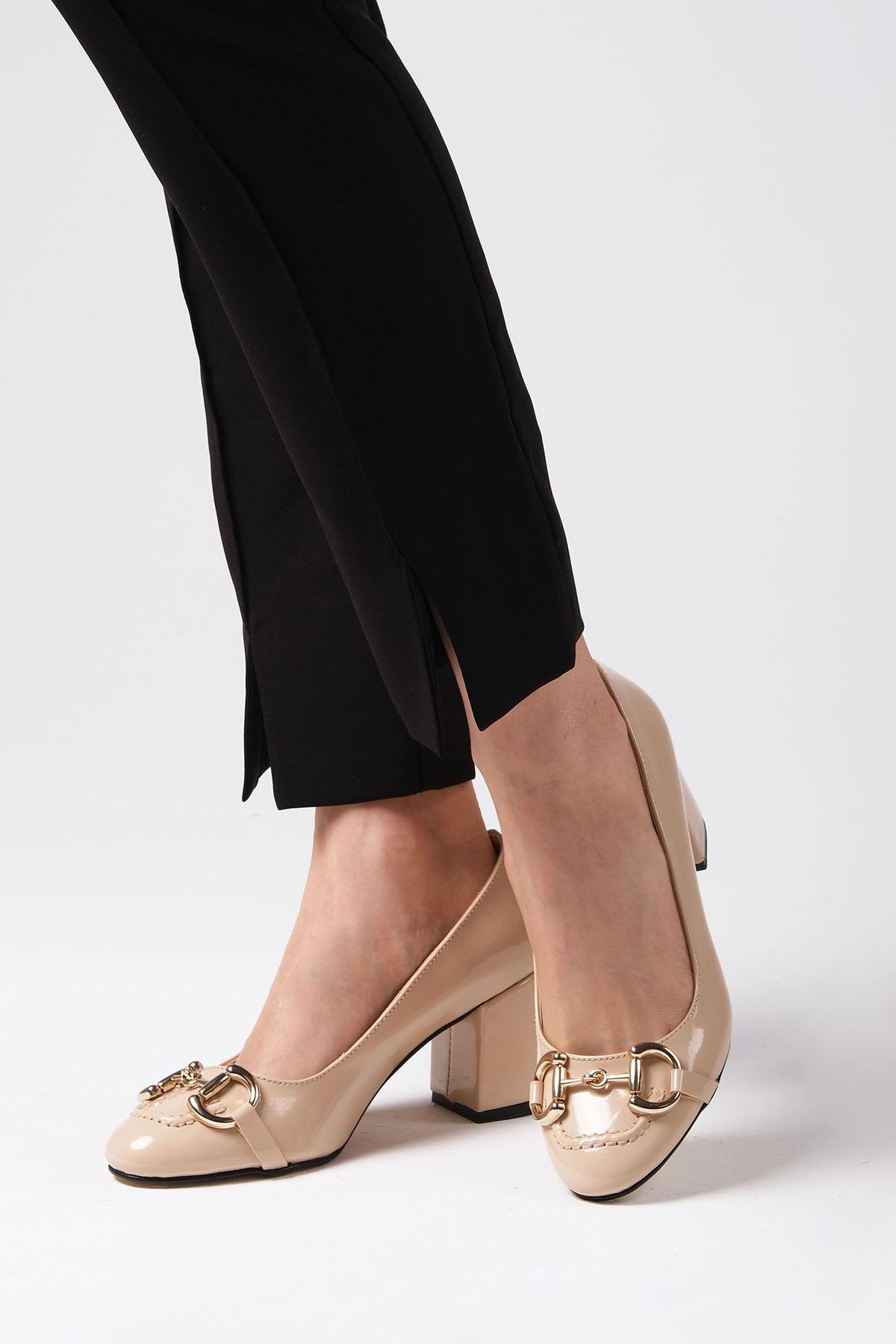 Leandra Ten Regi Topuklu Ayakkabı-Yüksek Topuklu-Mio Gusto-02256NUR