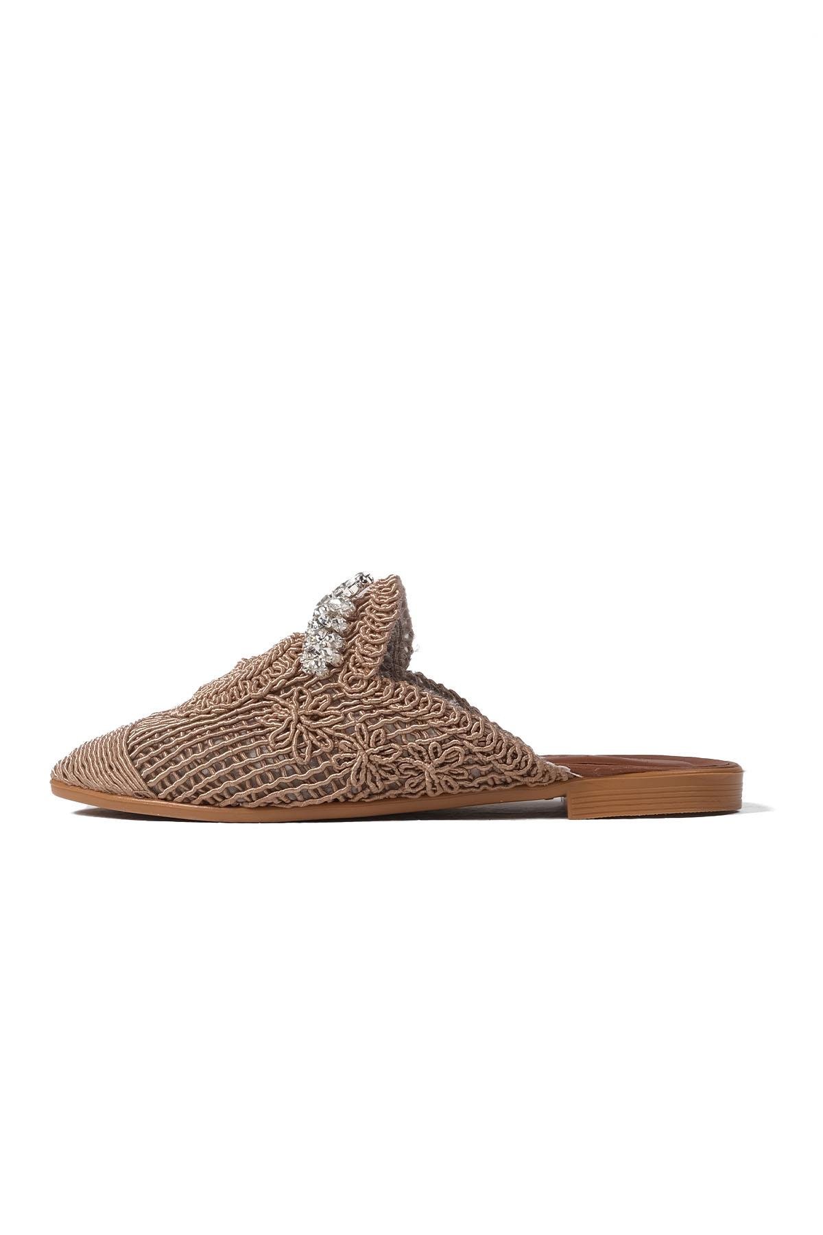 Lisette Vizon Renk Örgü Terlik-TERLİK-Mio Gusto-05616MIK