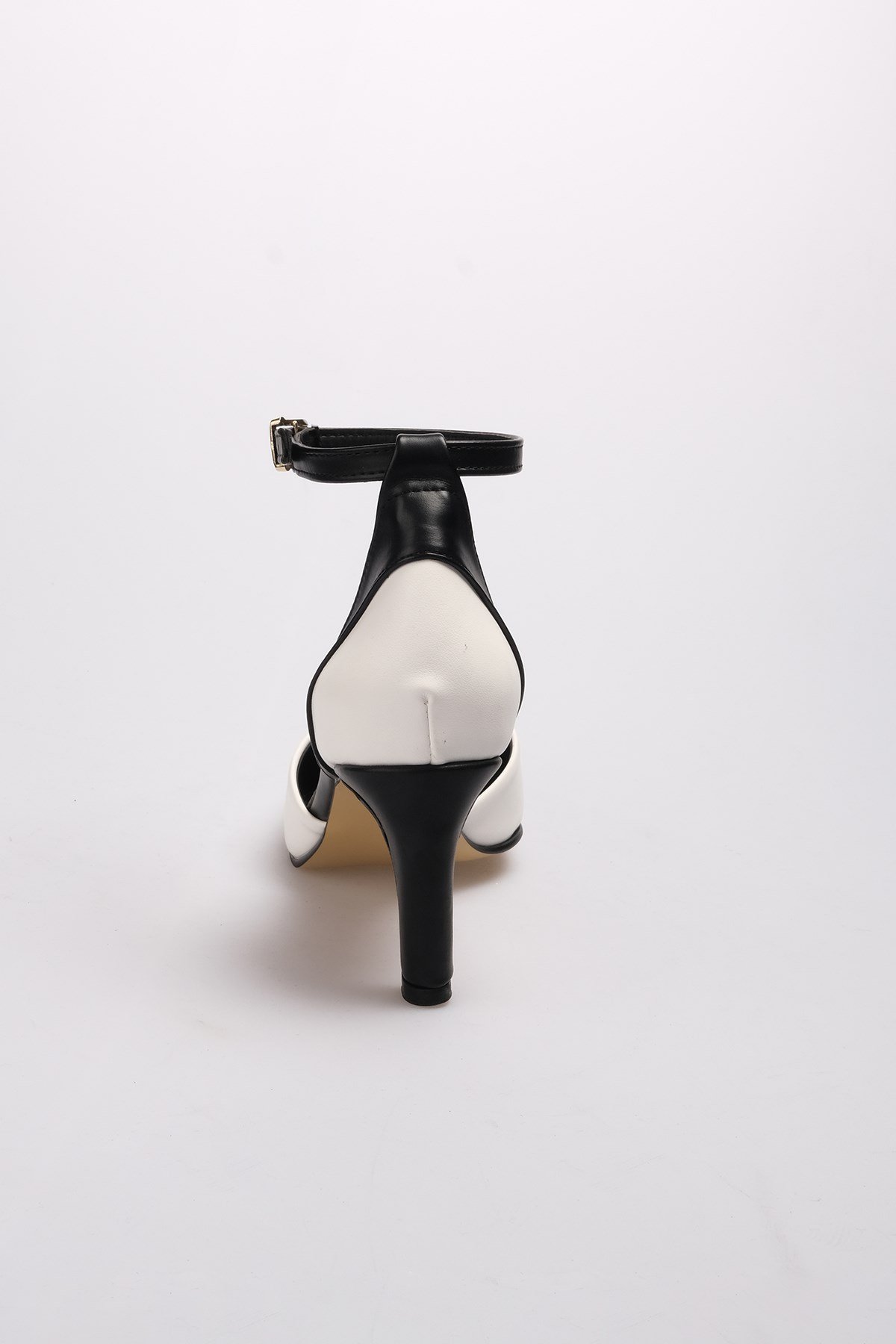 Luna Beyaz Renk Topuklu Ayakkabı-Kısa Topuklu-Mio Gusto-01276WHC