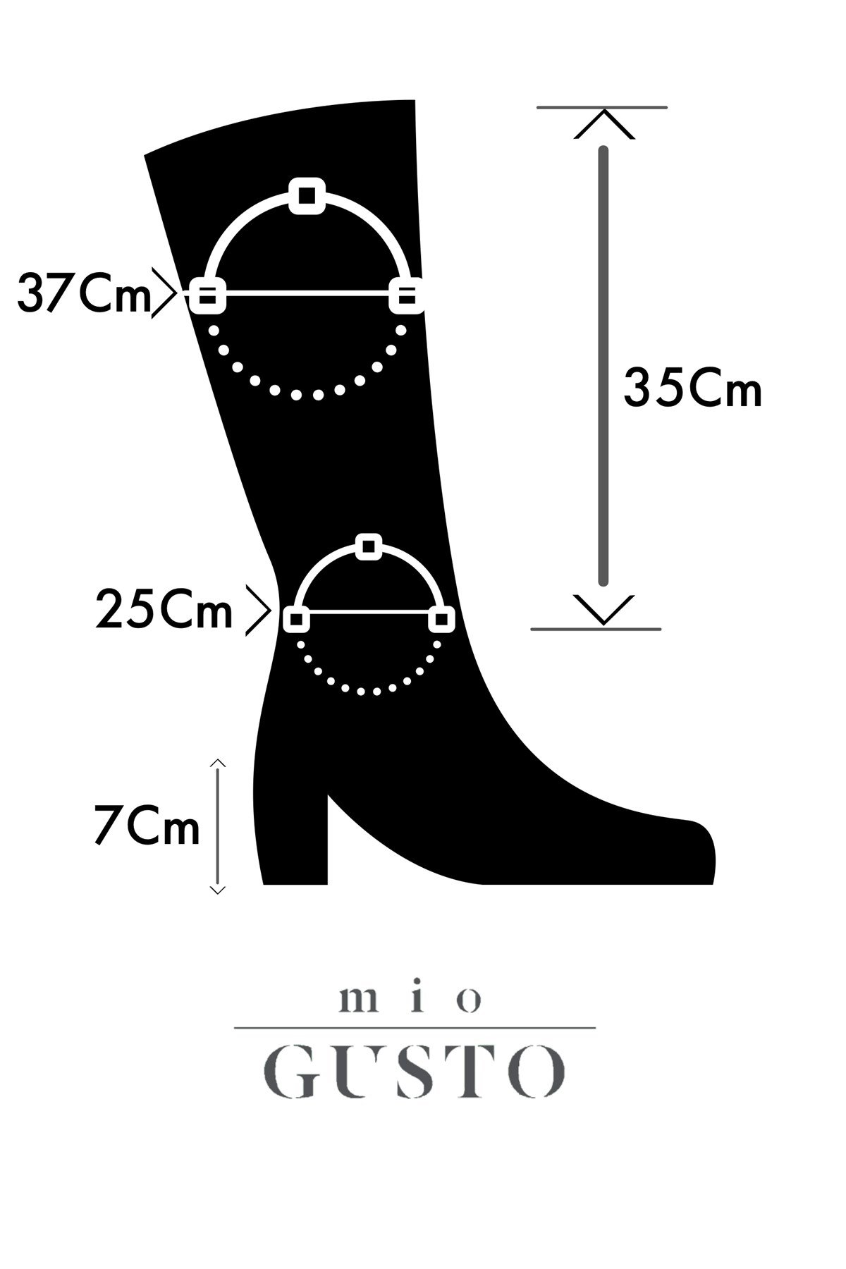 Mariana Taba Küt Burunlu Topuklu Çizme-Сапоги-Mio Gusto-02189TAC