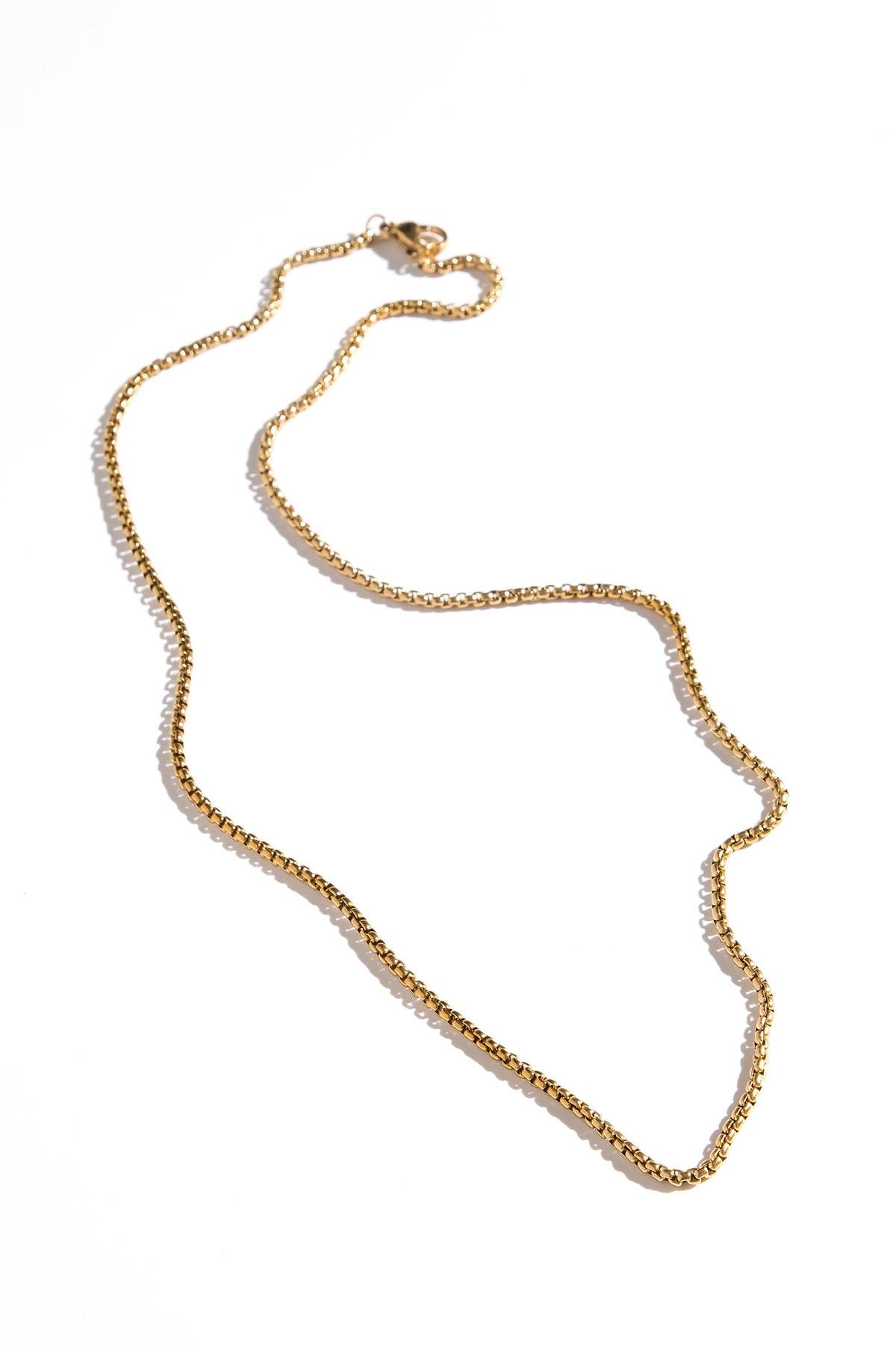 Mio Gusto Altın Renk Kadın Zincir Kolye Modelleri