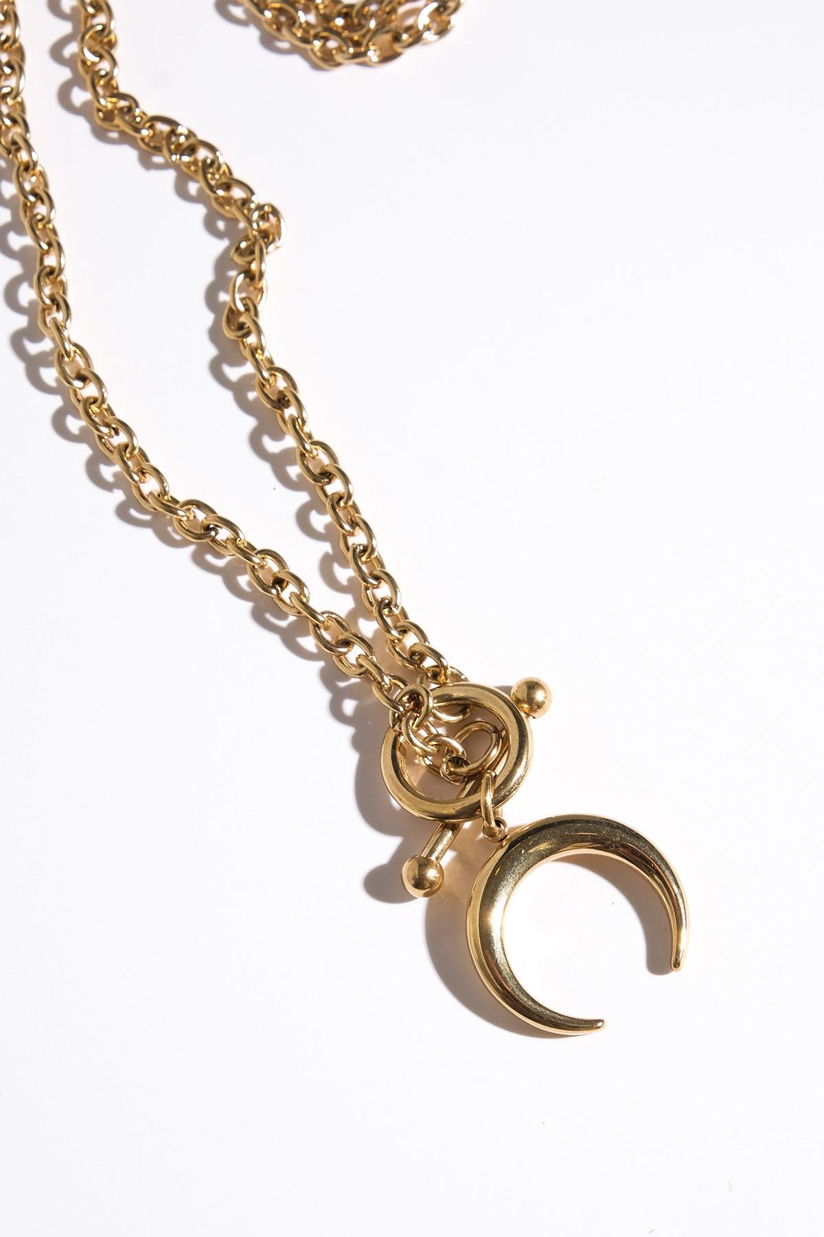 Mio Gusto Altın Renk Rodyum Kaplama Kadın Kolye Modelleri