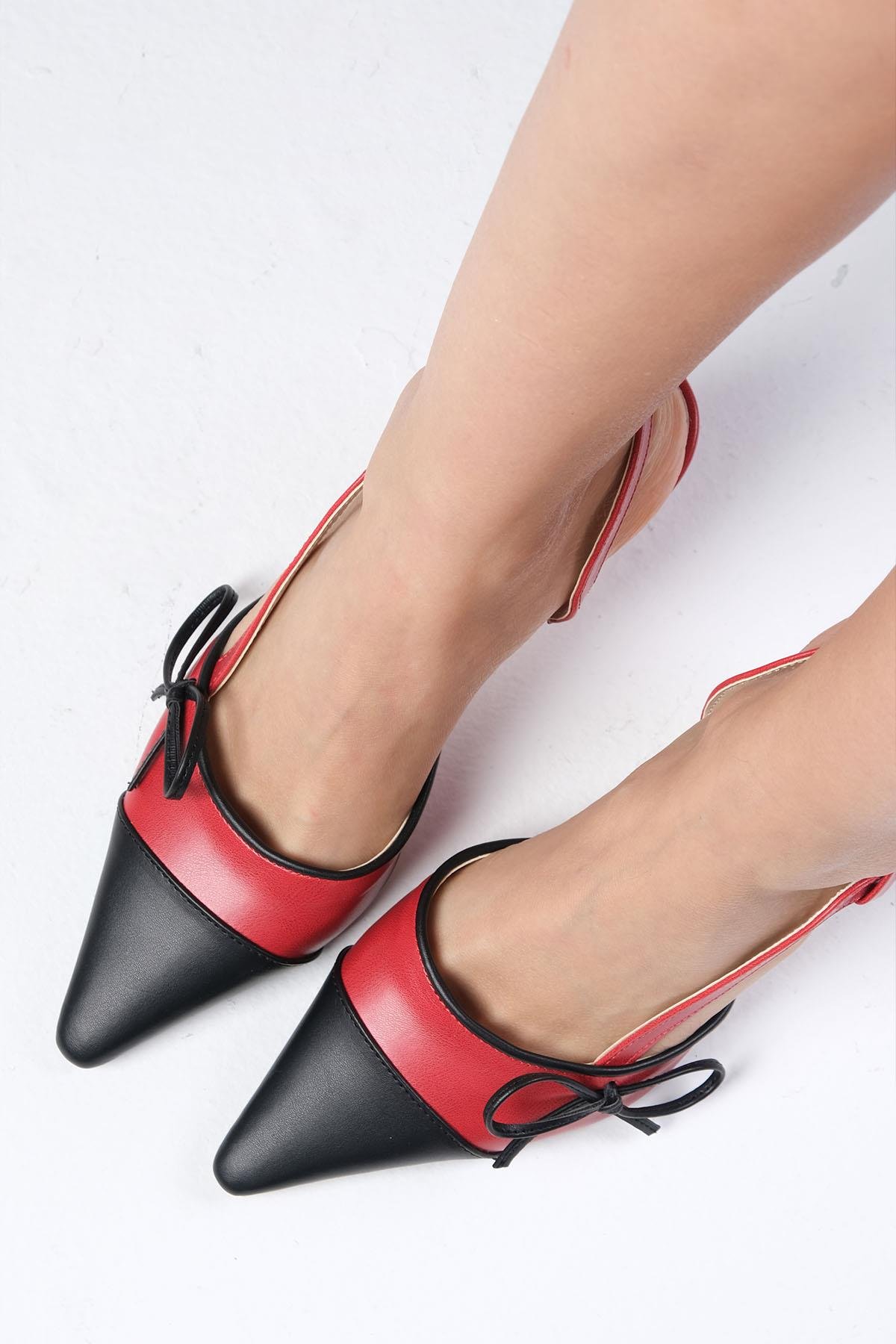 Mio Gusto Amira Kırmızı Renk Topuklu Kadın Ayakkabı Modelleri
