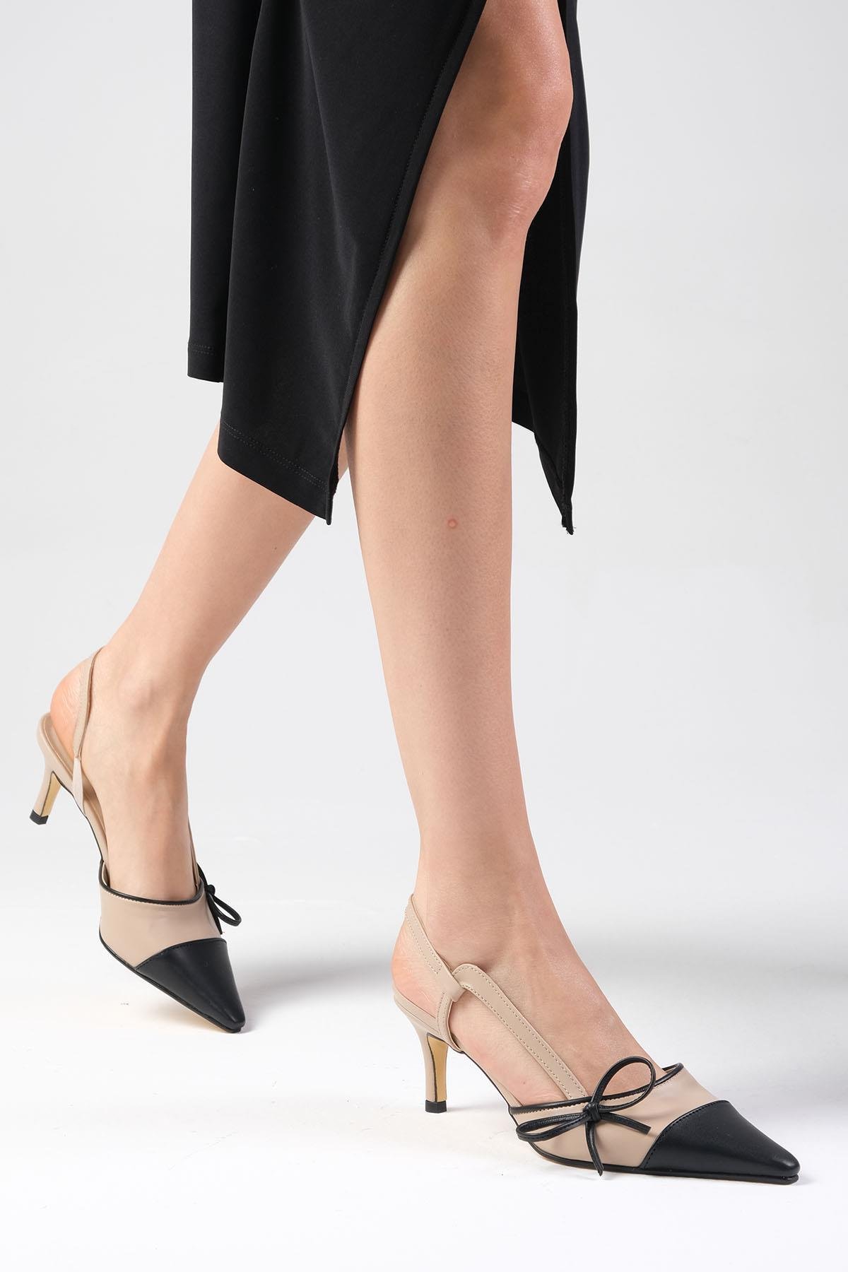 Mio Gusto Elsa Taba Renk Topuklu Kadın Ayakkabı Modelleri