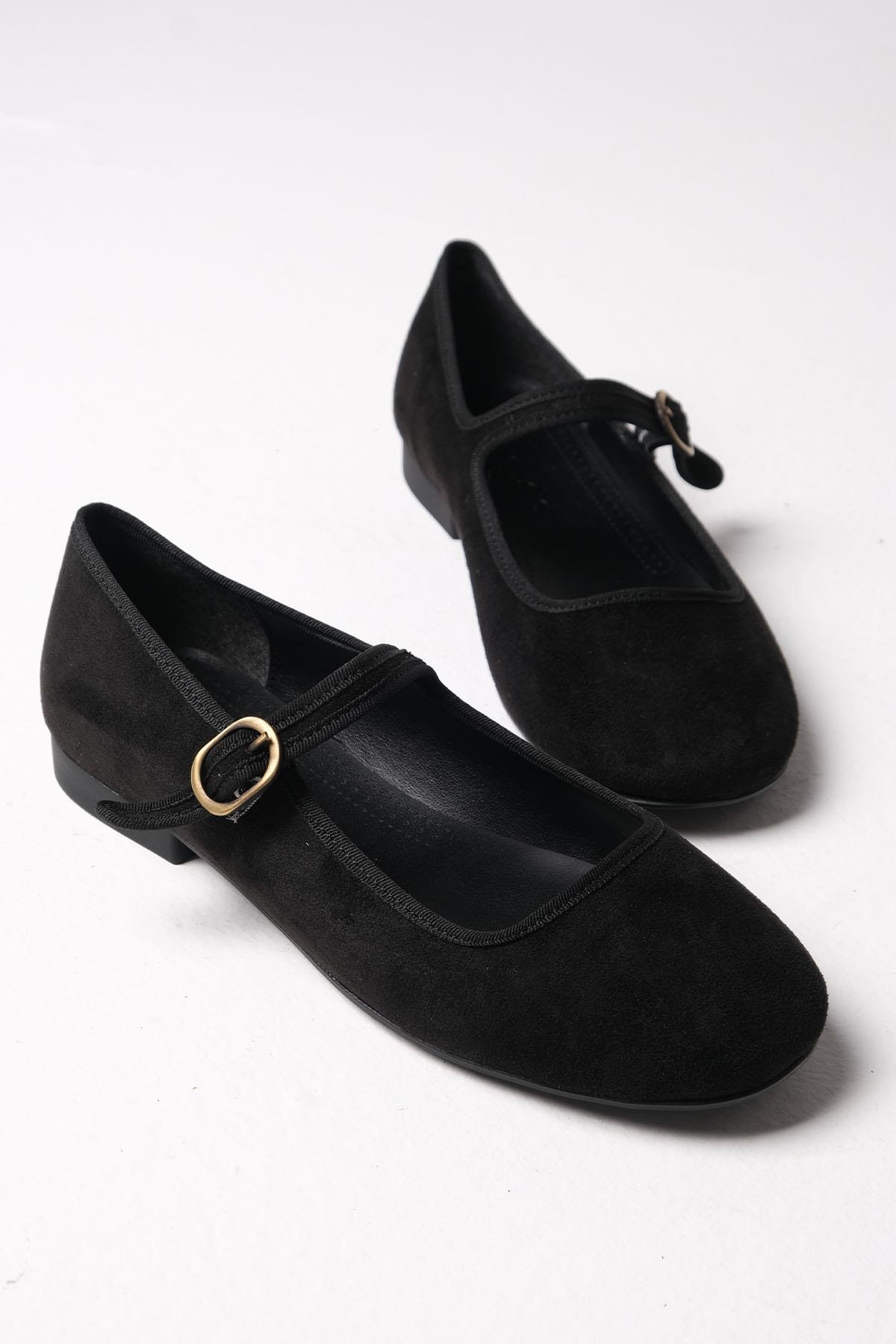 Mio Gusto Nelly Leopar Desenli Fiyonk Aksesuarlı  Babet Kadın Ayakkabı Modelleri