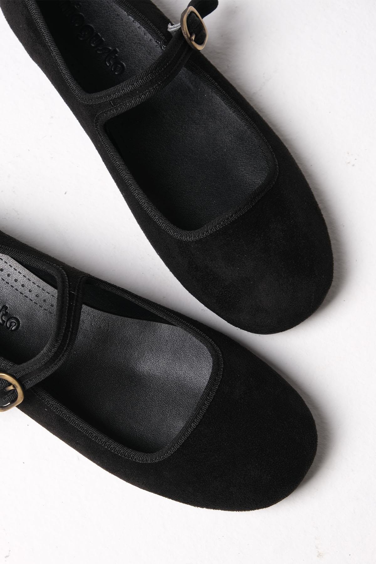 Mio Gusto Nelly Leopar Desenli Fiyonk Aksesuarlı  Babet Kadın Ayakkabı Modelleri