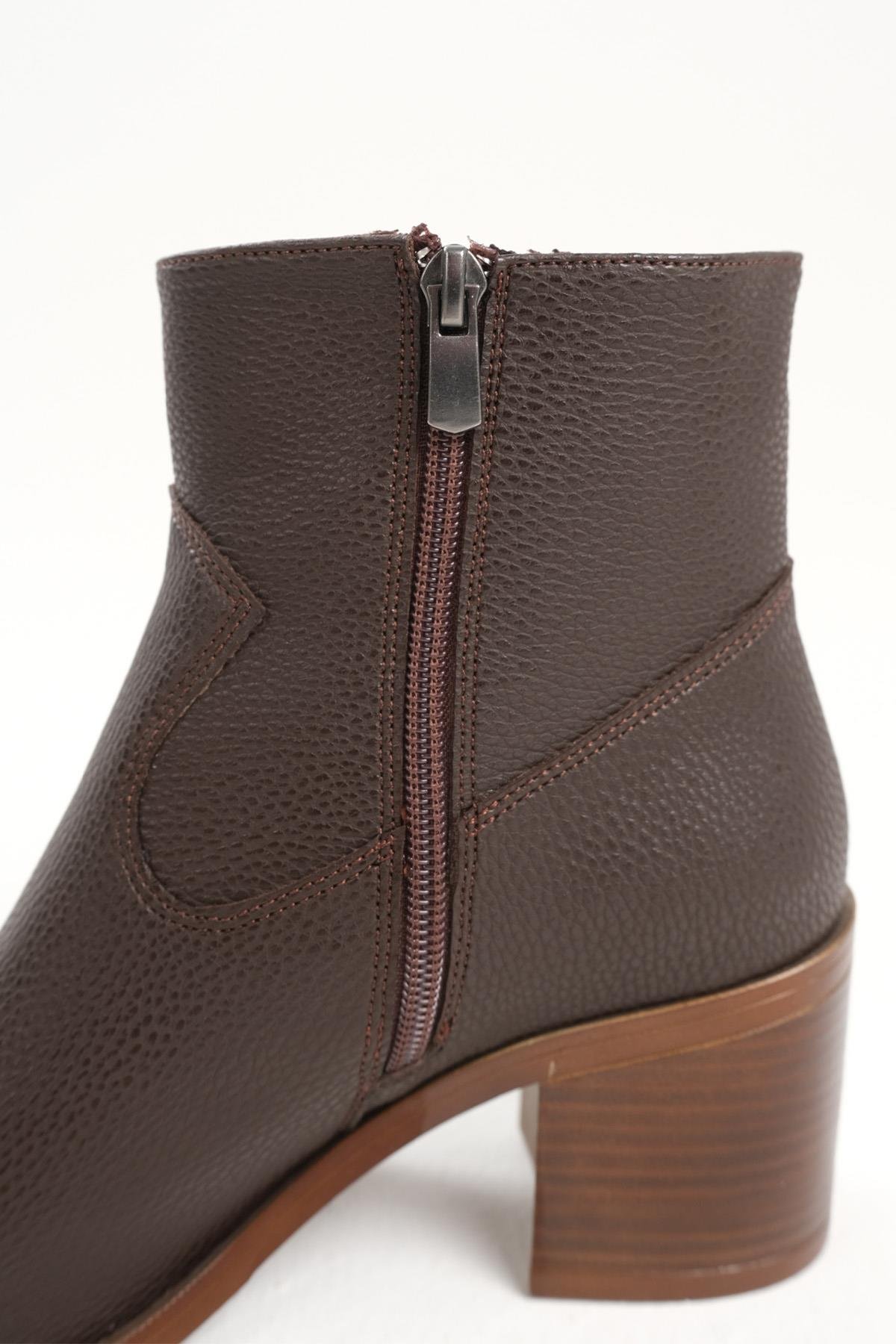 Kadın Bej  Çizme & Bot – 2’si 1 Arada Dönüşebilir Tasarım