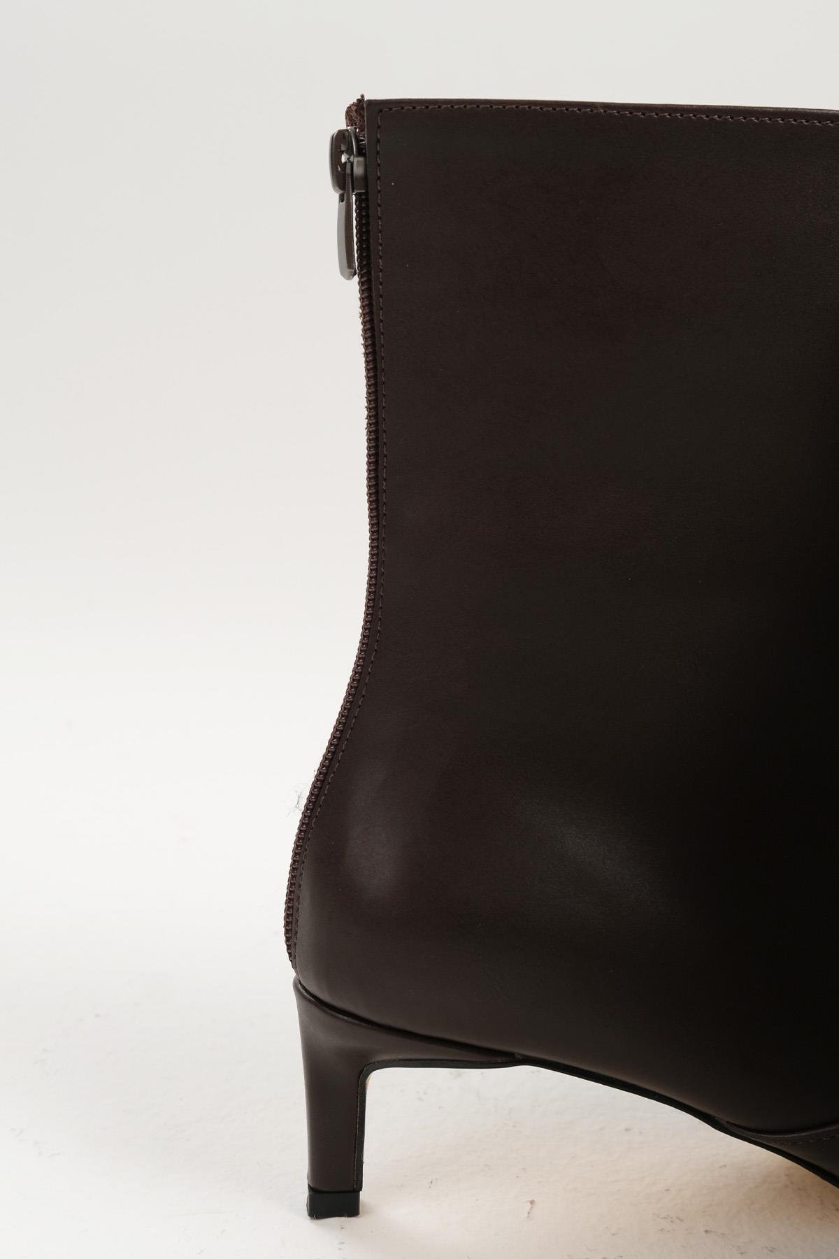 Mio Gusto Bordo Kadın İnce Topuklu Bot | Şık ve Rahat Bot Modelleri