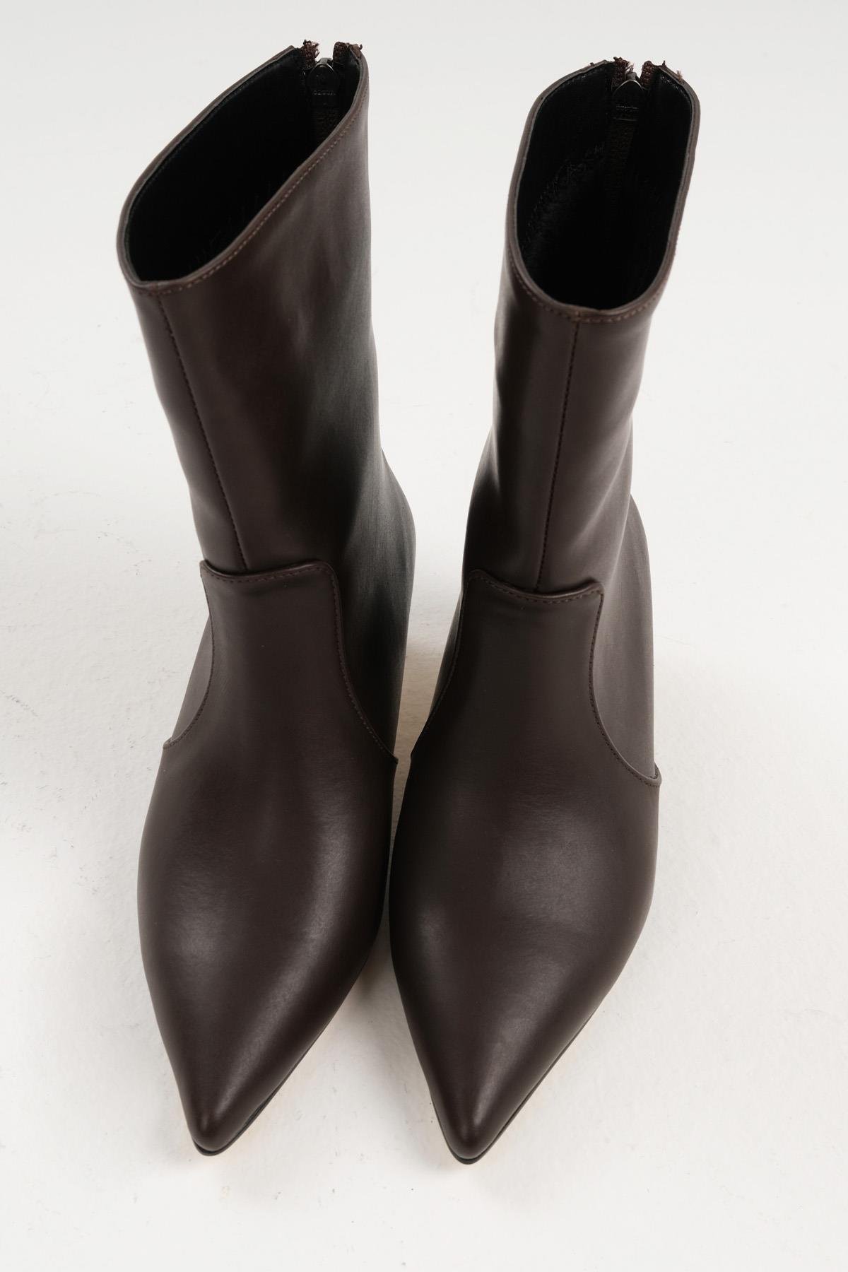 Mio Gusto Bordo Kadın İnce Topuklu Bot | Şık ve Rahat Bot Modelleri