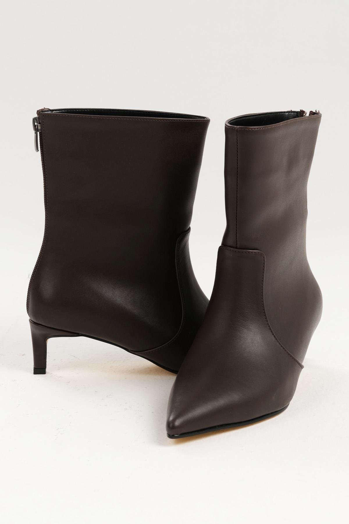 Mio Gusto Bordo Kadın İnce Topuklu Bot | Şık ve Rahat Bot Modelleri