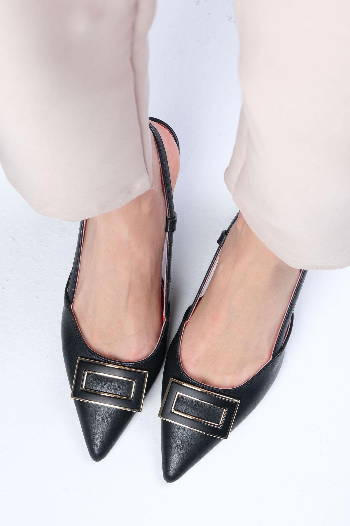 Mio Gusto Larisa Siyah Renk Kadın Topuklu Ayakkabı Modelleri