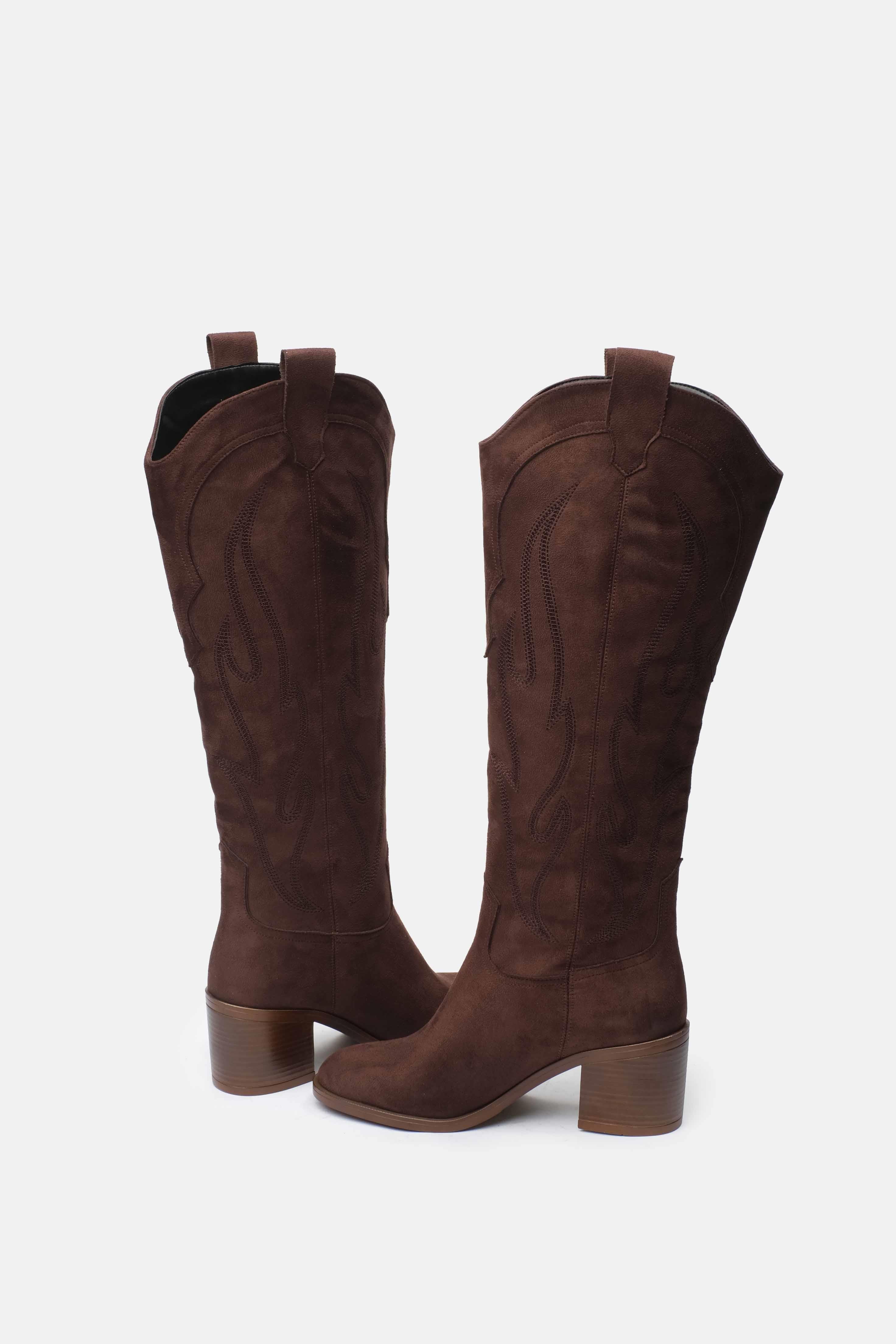 Mio Gusto Romina Siyah Renk Kovboy Çizmesi