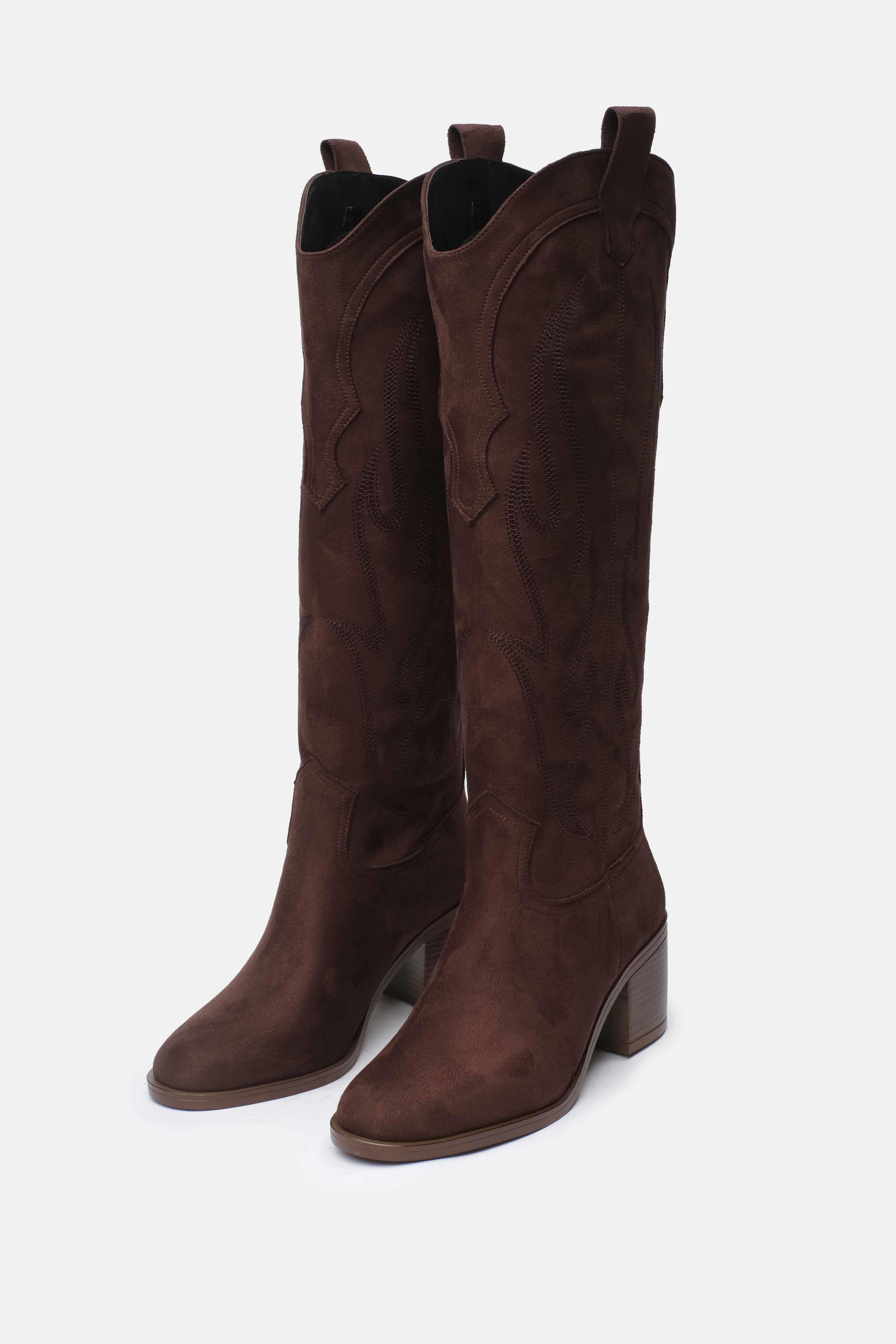 Mio Gusto Romina Siyah Renk Kovboy Çizmesi