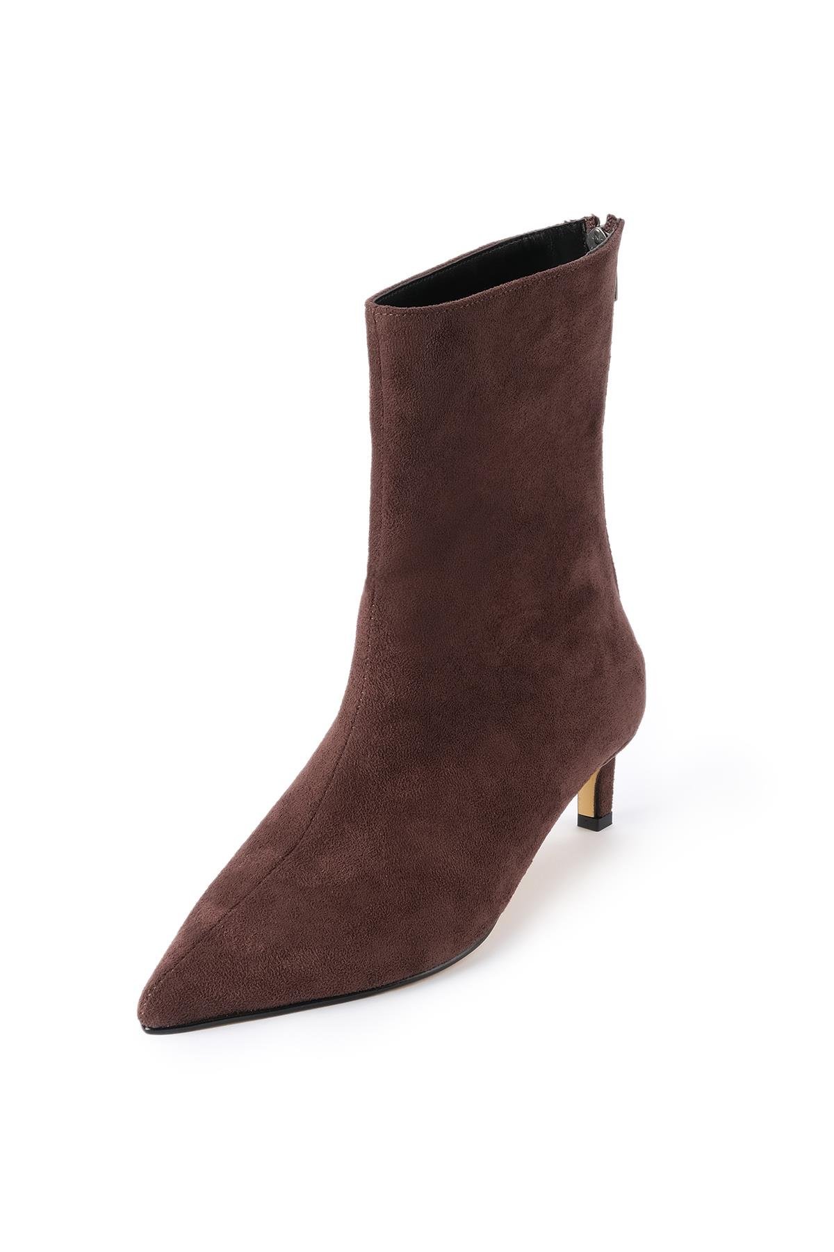 Mio Gusto Sheena Taba Renk İnce Topuklu Kadın Bot