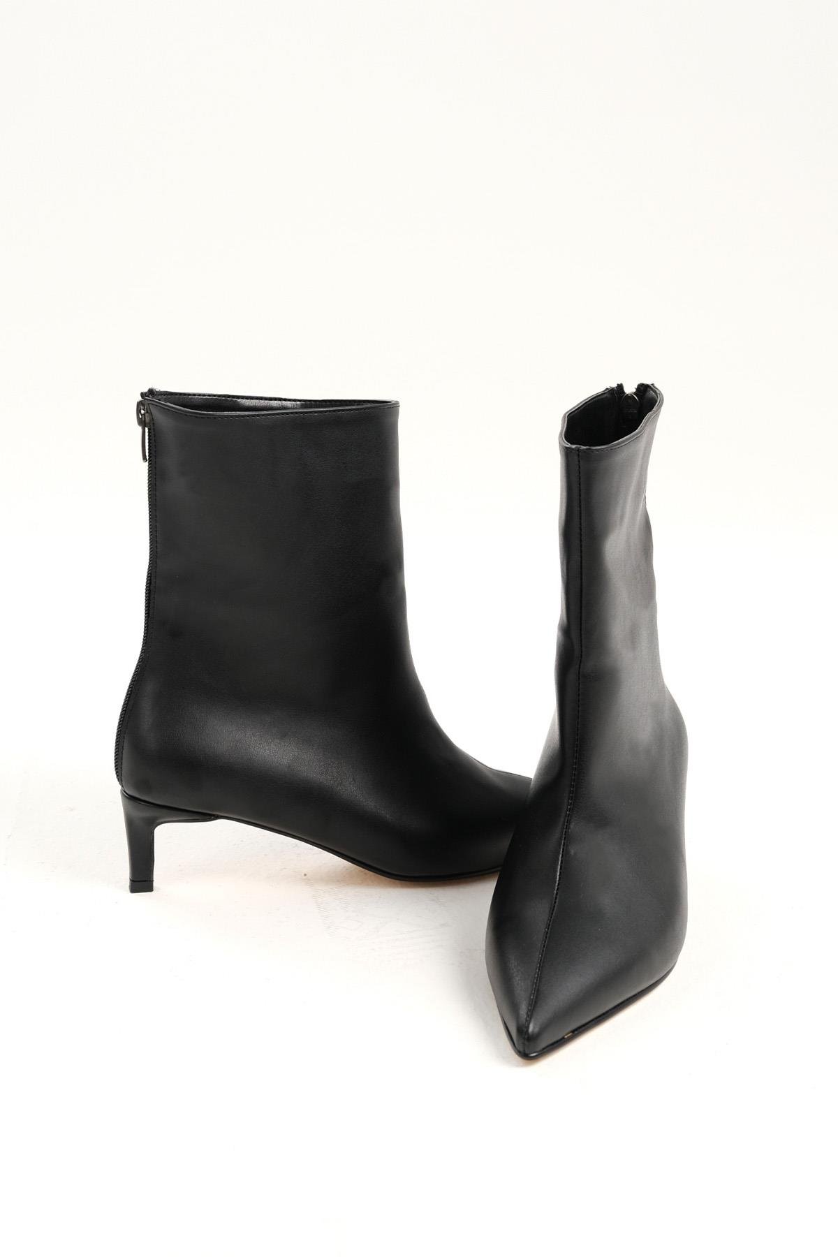 Mio Gusto Kahverengi Kadın İnce Topuklu Bot | Şık ve Rahat Bot Modelleri