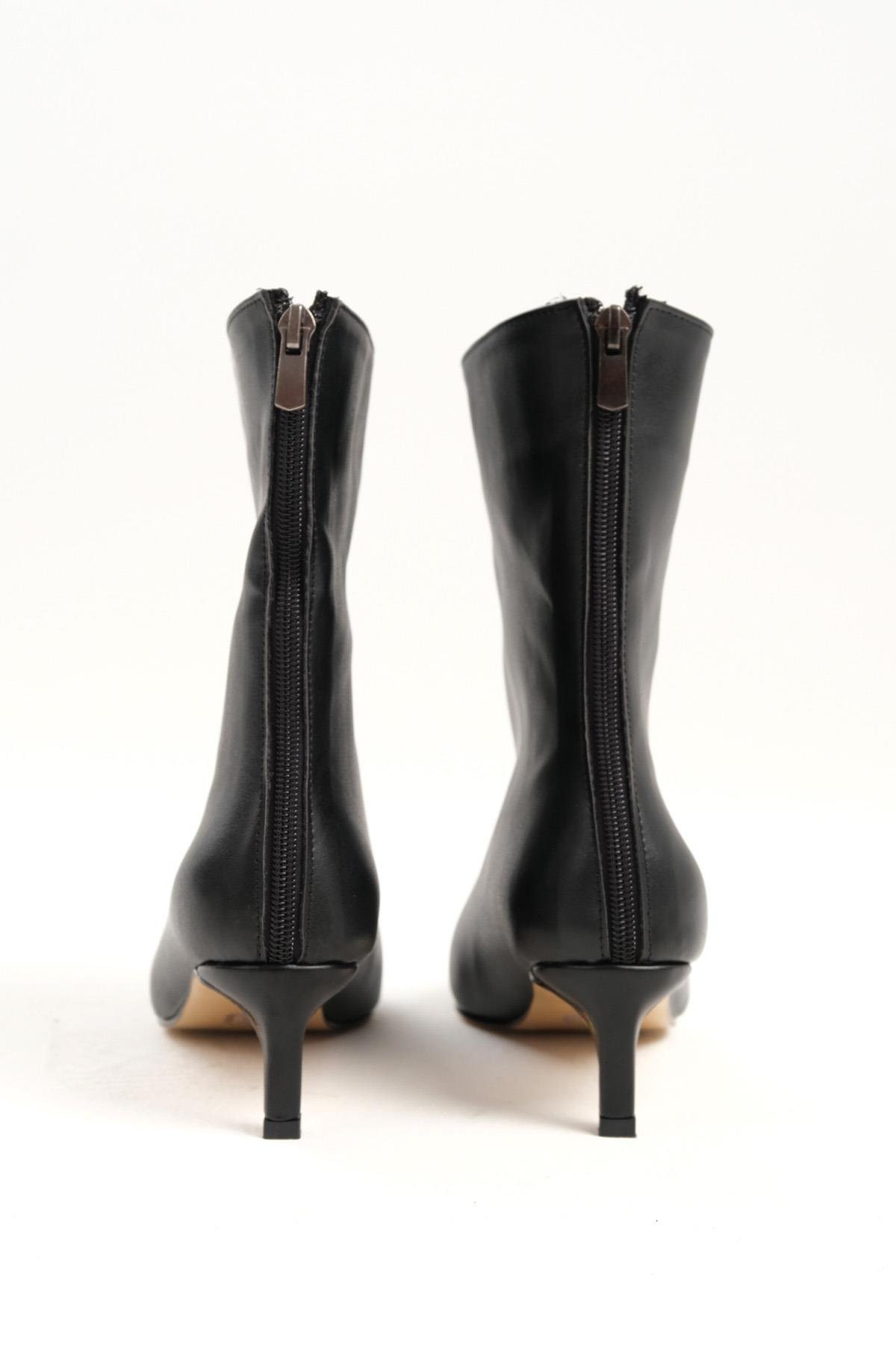 Mio Gusto Kahverengi Kadın İnce Topuklu Bot | Şık ve Rahat Bot Modelleri