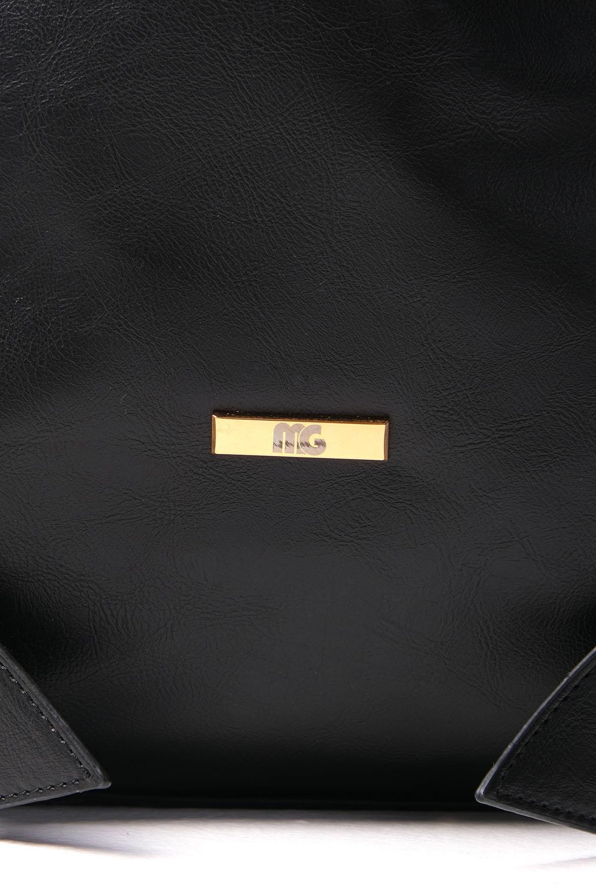 Mio Gusto Siyah Renk Kemer Detaylı Omuz Kadın Çanta Modelleri