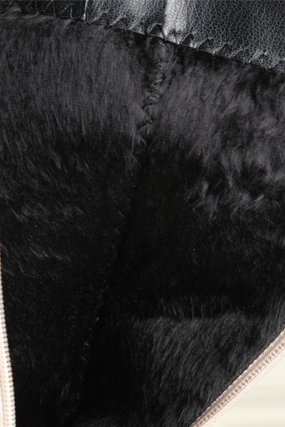 Nola Ten Rengi Krokodil Desenli Çizme-Boots-Mio Gusto-01289NUY