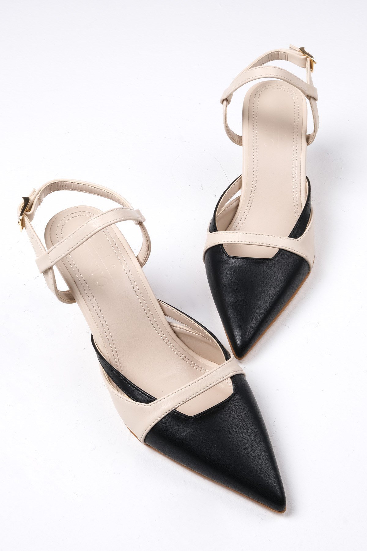 Patsy Siyah Renk Topuklu Ayakkabı-Yüksek Topuklu-Mio Gusto-01443BLC