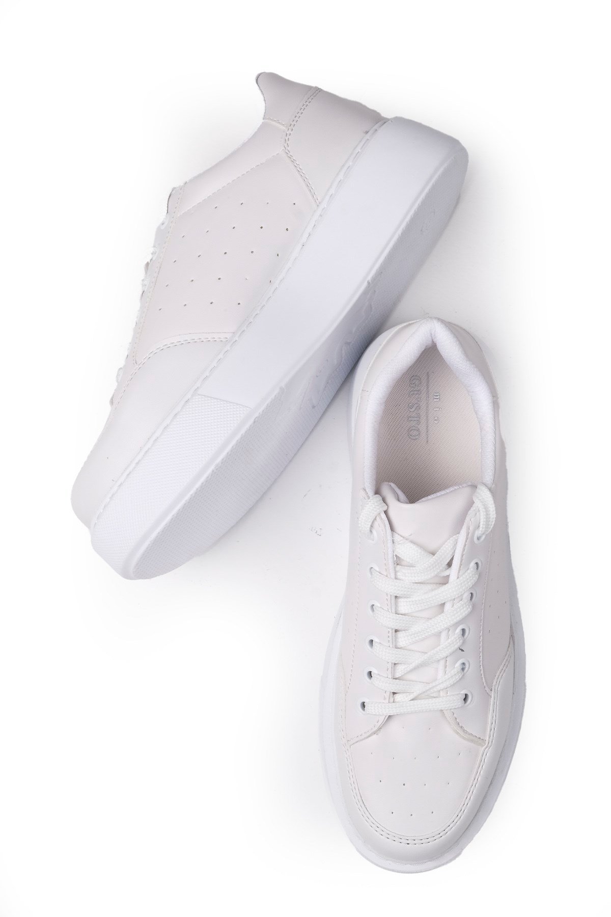 Paula Kırık Beyaz Renk Kadın Sneaker-SPOR-Mio Gusto-05401WHC