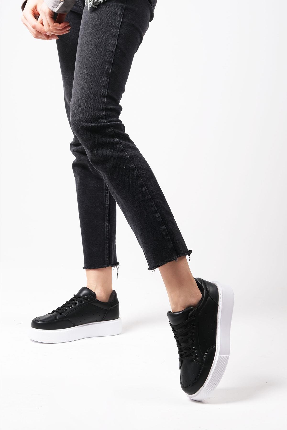 Paula Siyah Renk Kadın Sneaker-SPOR-Mio Gusto-05401BLC
