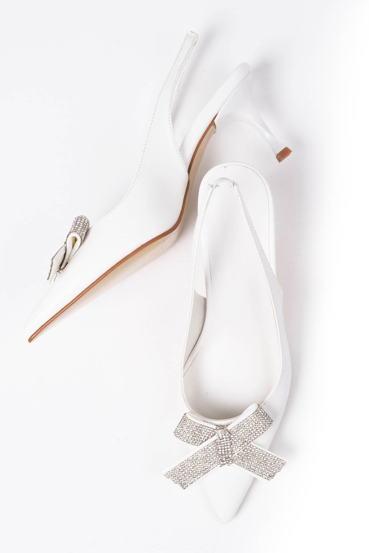 Sheila Beyaz Renk Abiye Ayakabbı-Abiye Ayakkabı-Mio Gusto-01454WHC