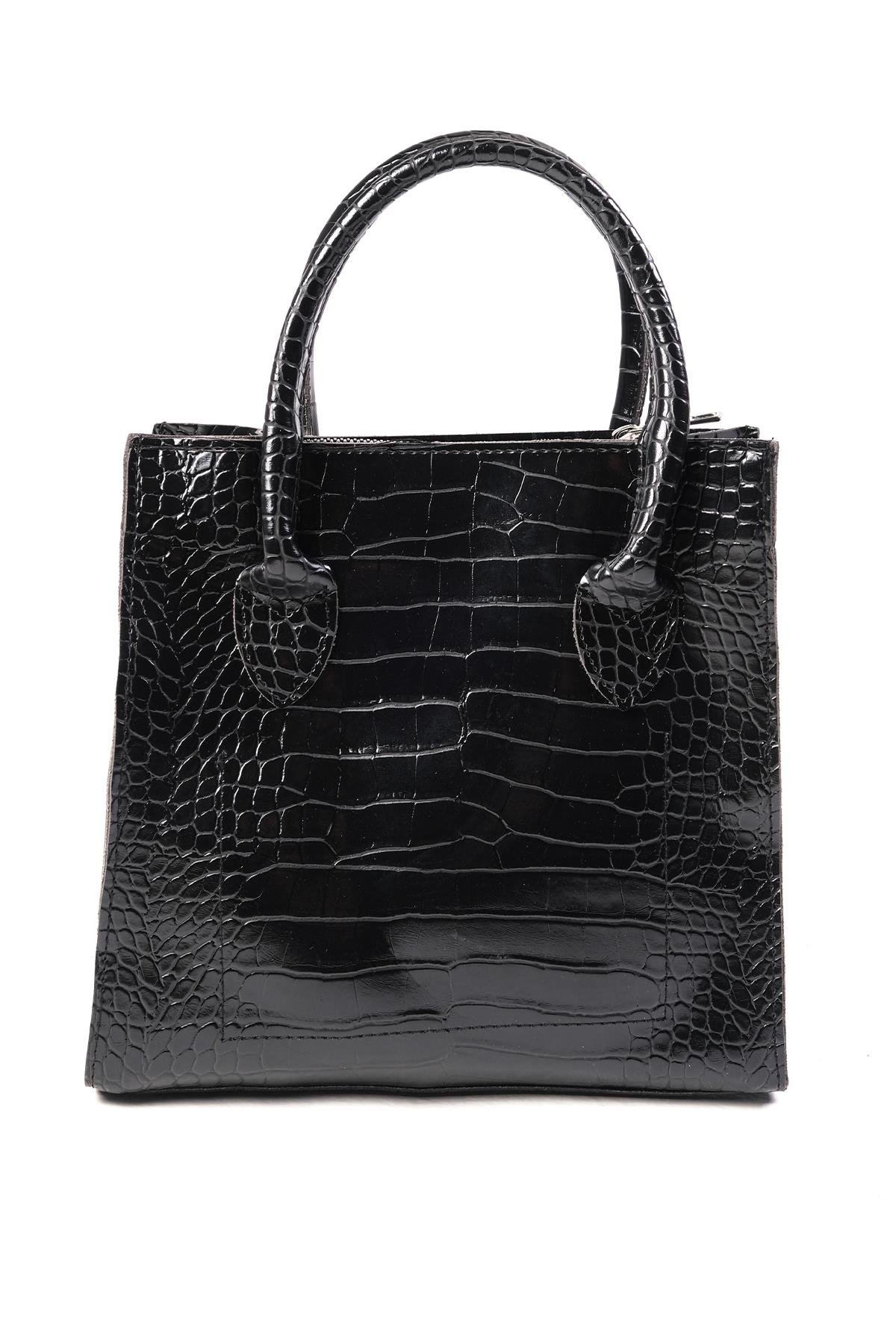 Siyah Renk Orta Boy El ve Omuz Çantası-ÇANTA-Mio Gusto-C0068BLV