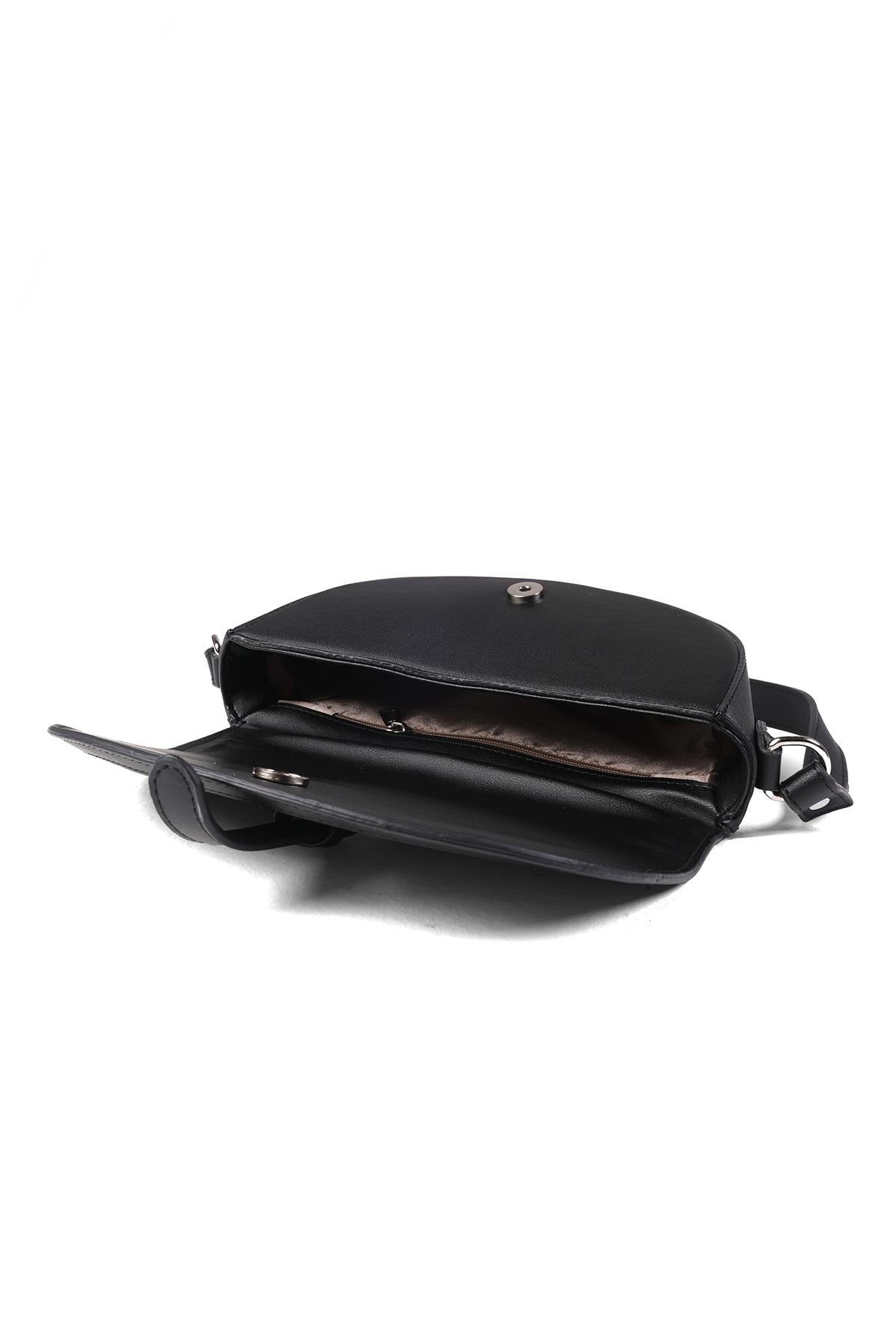 Siyah Renk El Ve Omuz Çantası-Bags-Mio Gusto-C0066BLC