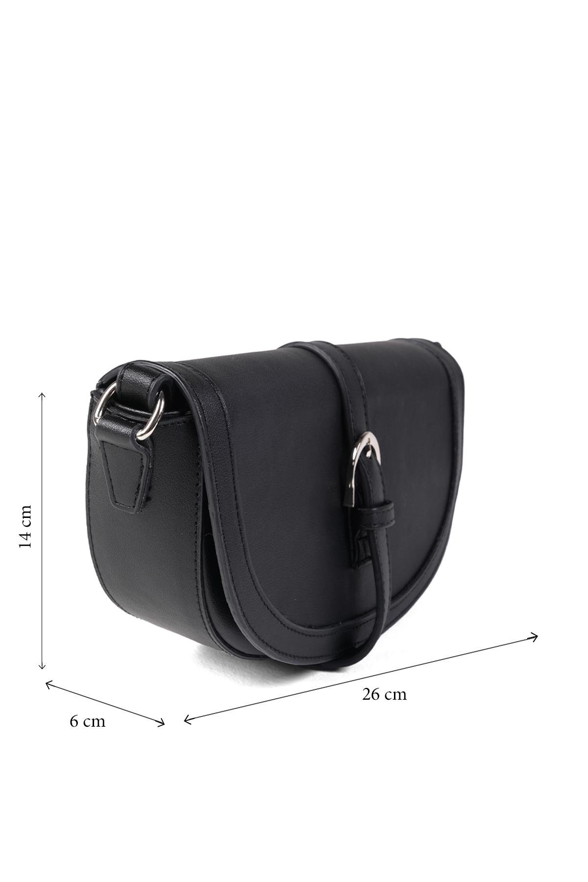 Siyah Renk El Ve Omuz Çantası-Bags-Mio Gusto-C0066BLC