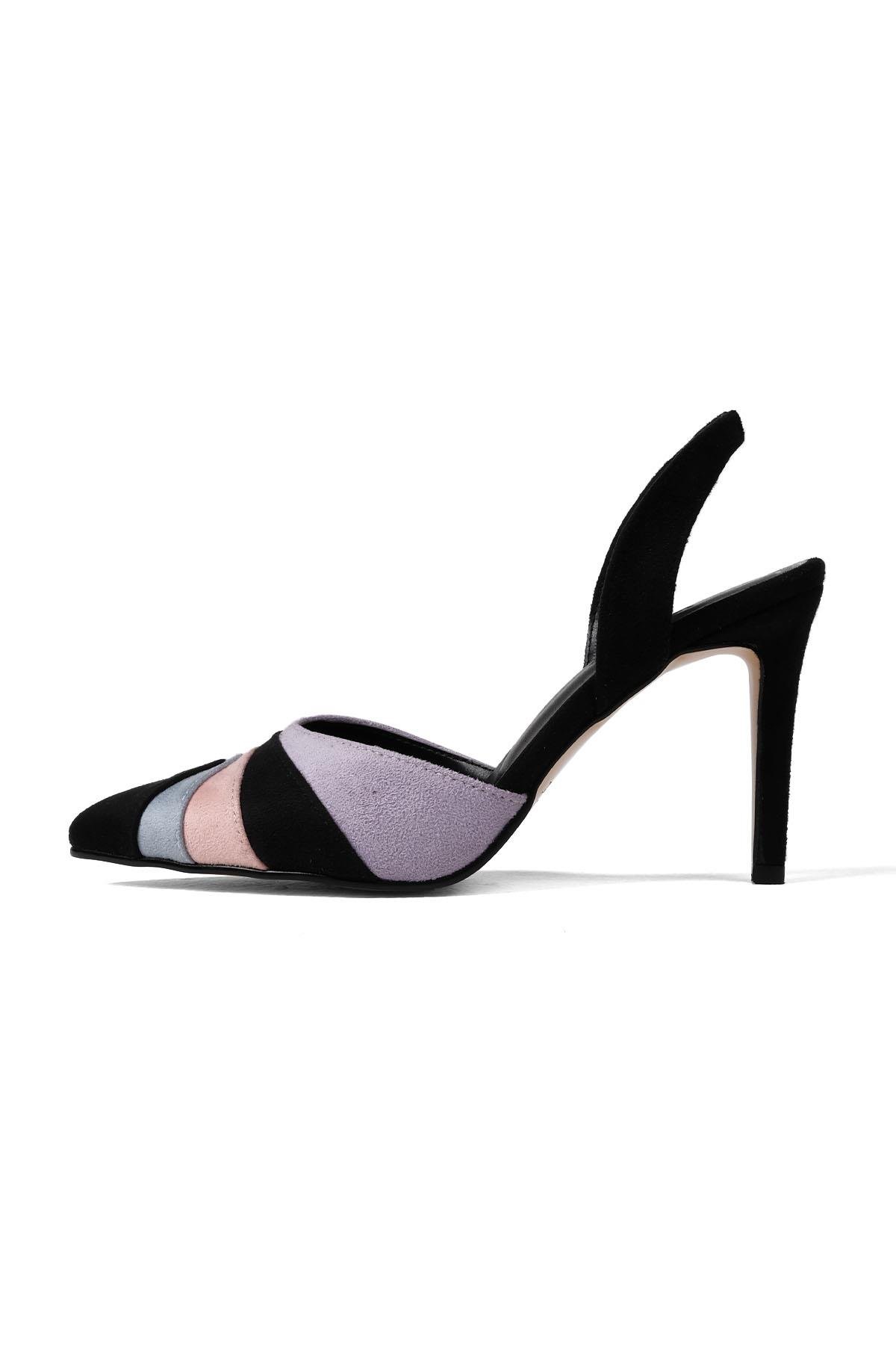 Valentina Multi Renk Topuklu Ayakkabı-High Heels-Mio Gusto-02254LLS