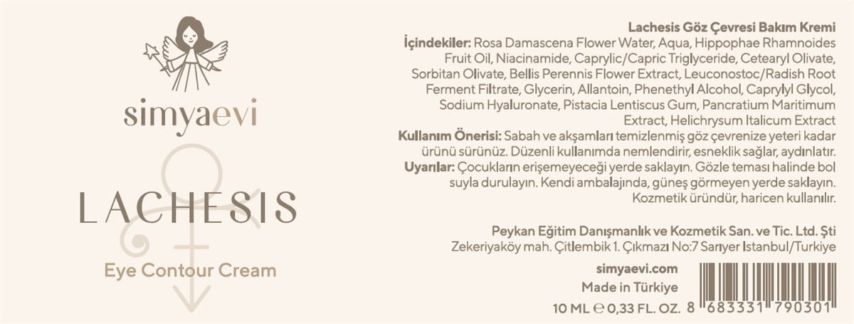 Lachesis Göz Çevresi Kremi - Simya Evi - Cilt Bakımı