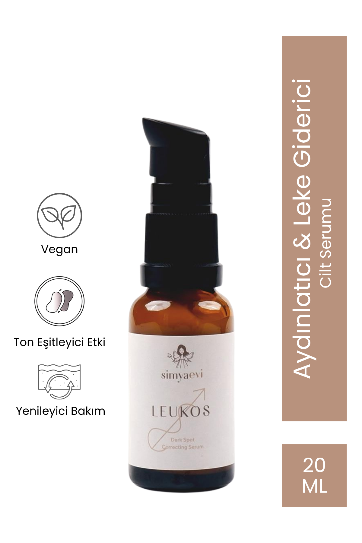 Leukos Lekeli Ciltler İçin Serum - Simya Evi - Cilt Bakımı