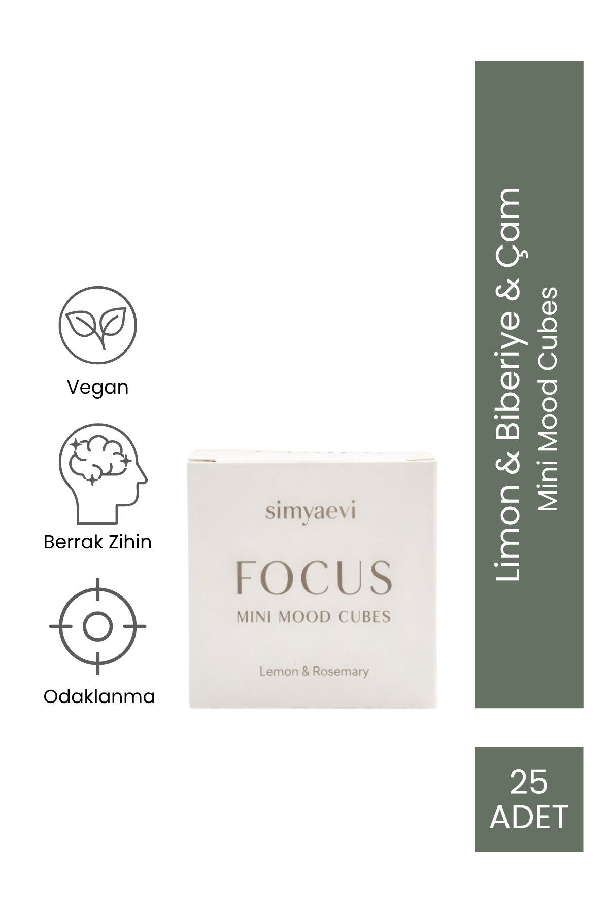 Mini Mood Cubes - Focus - Simya Evi - Yağ Karışımları