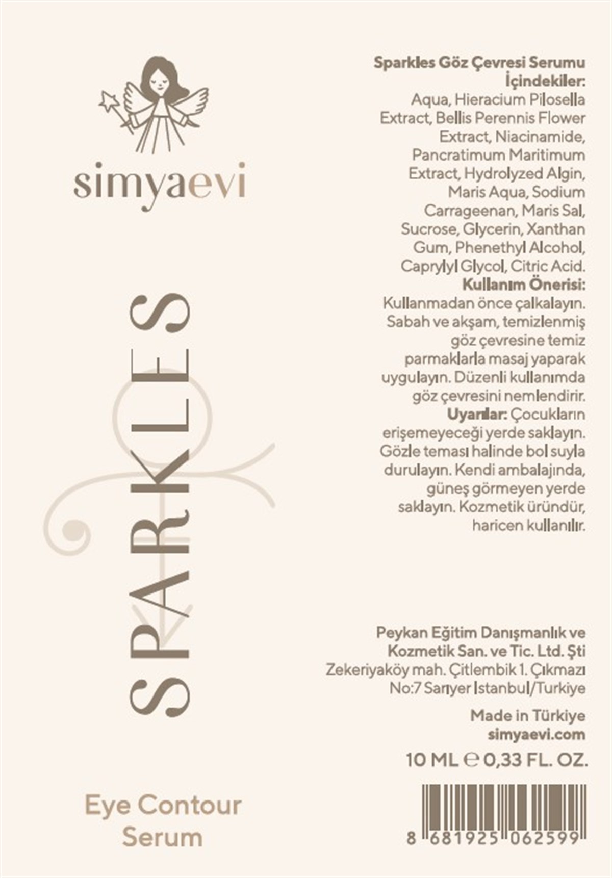 Sparkles Göz Çevresi Serumu - Simya Evi - Cilt Bakımı