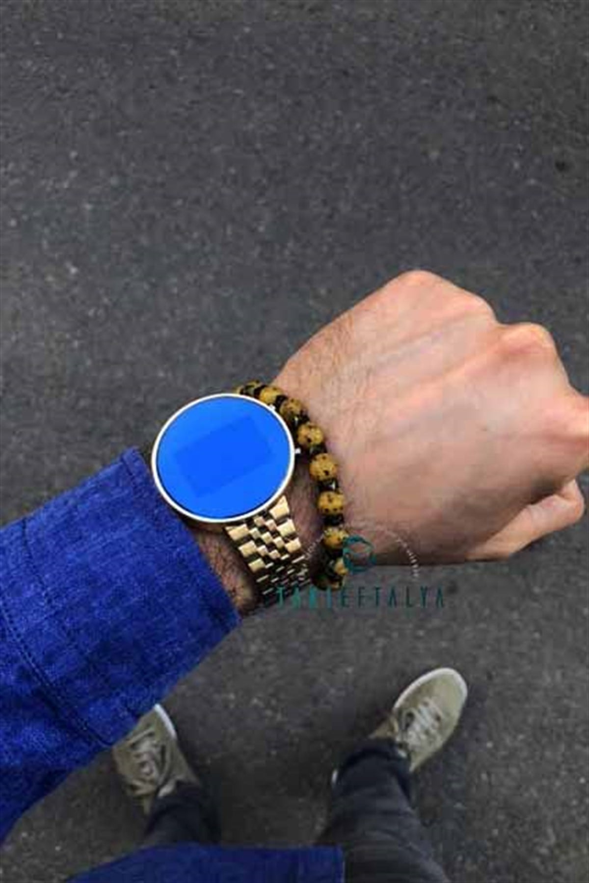 Gold Metal Unisex kol saat