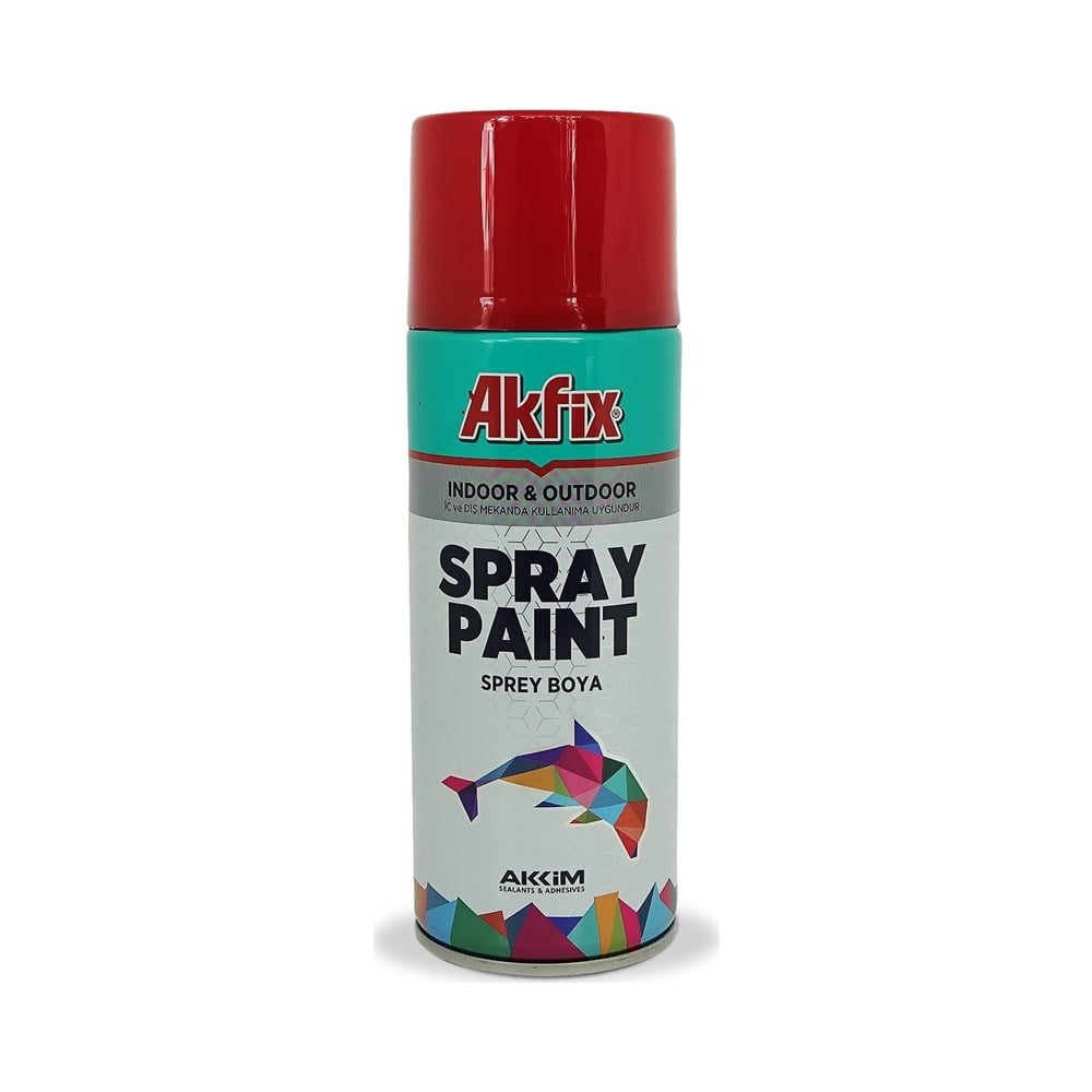 AKFİX SPREY PARLAK KIRMIZI 400 ML