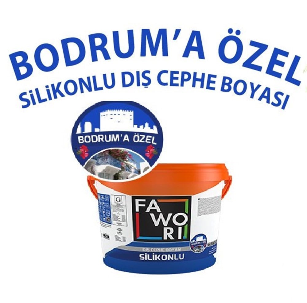 FAWORİ BODRUMA ÖZEL SİLİKONLU DIŞ CEPHE BOYA 20 KG.